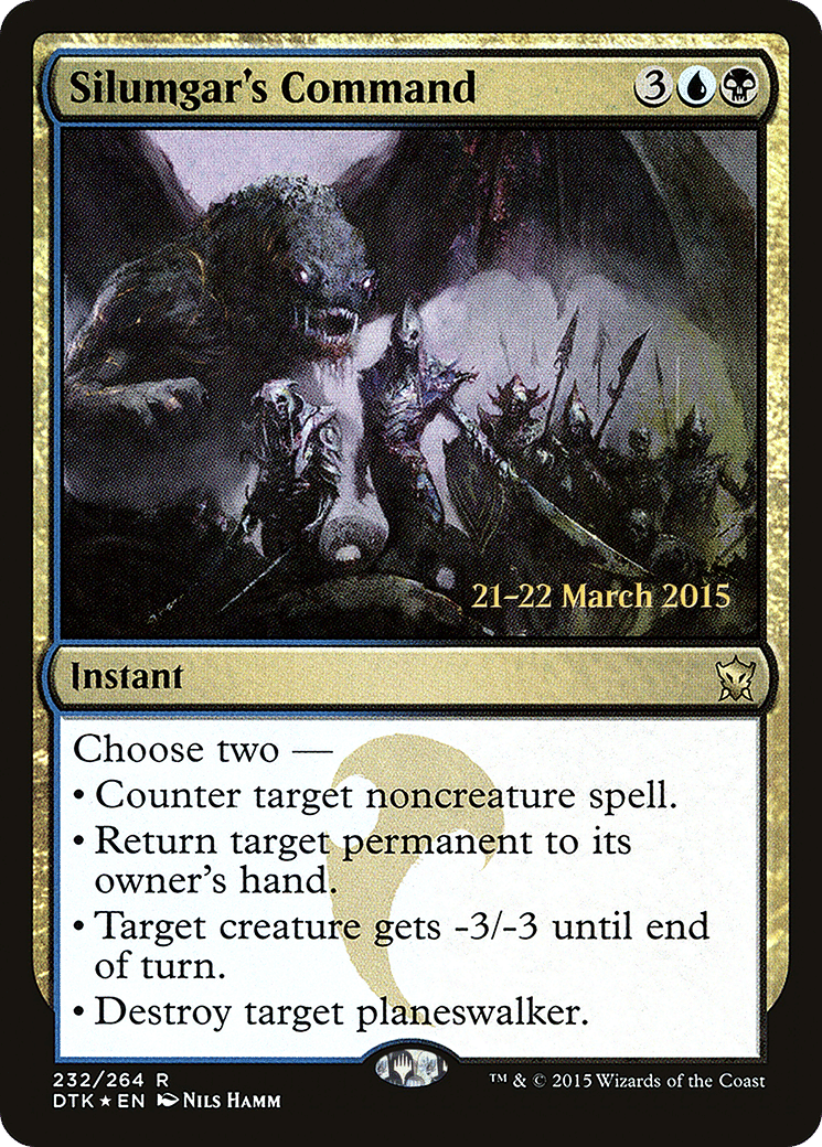 Silumgar's Command — Dragons of Tarkir Promos — Magic: The Gathering