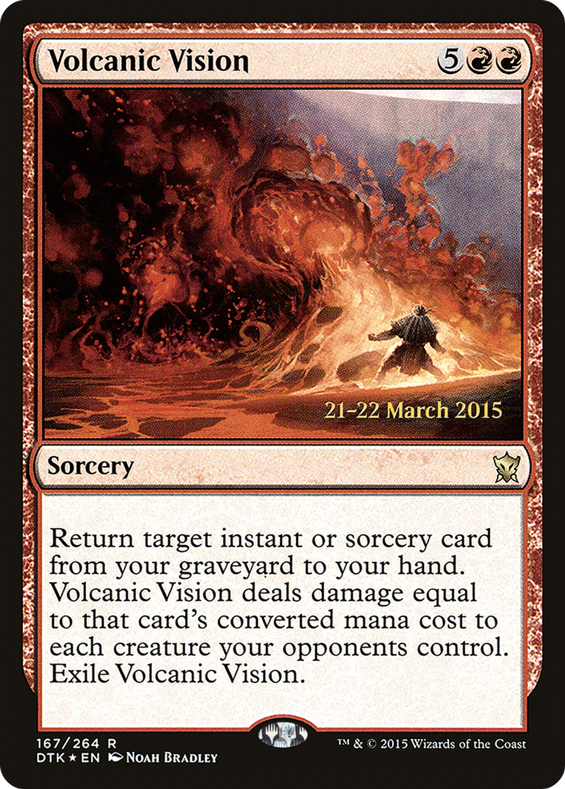 Volcanic Vision — Dragons of Tarkir Promos — Magic: The Gathering