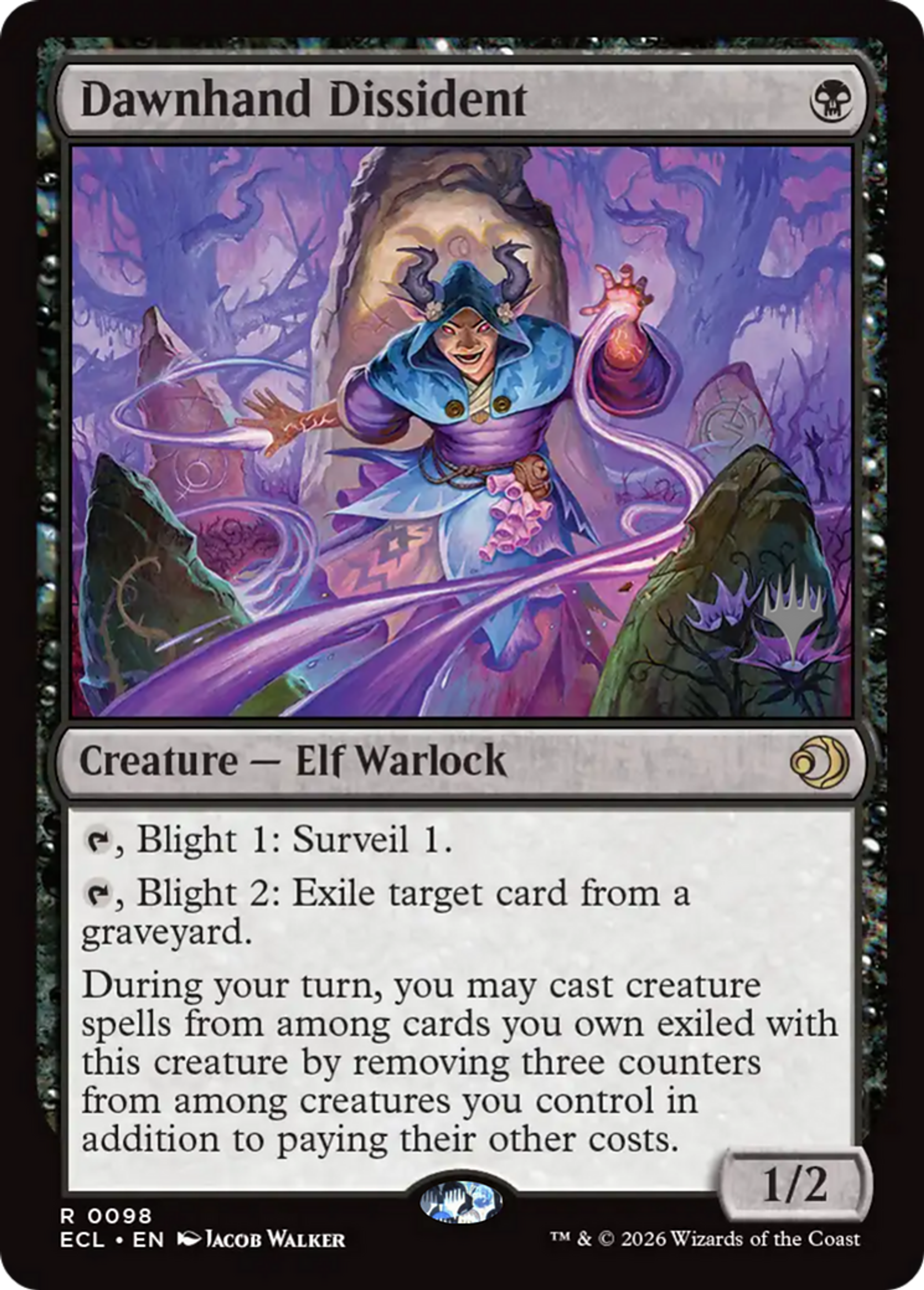 Dawnhand Dissident — Lorwyn Eclipsed Promos — Magic: The Gathering