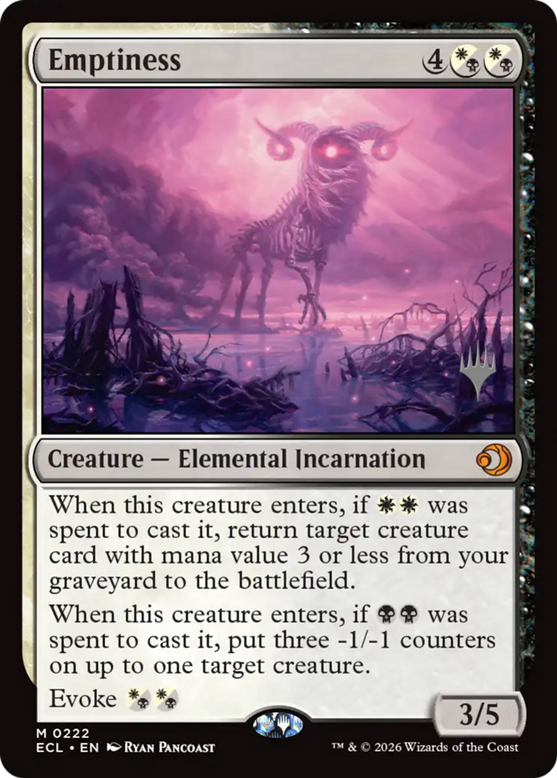 Emptiness — Lorwyn Eclipsed Promos — Magic: The Gathering
