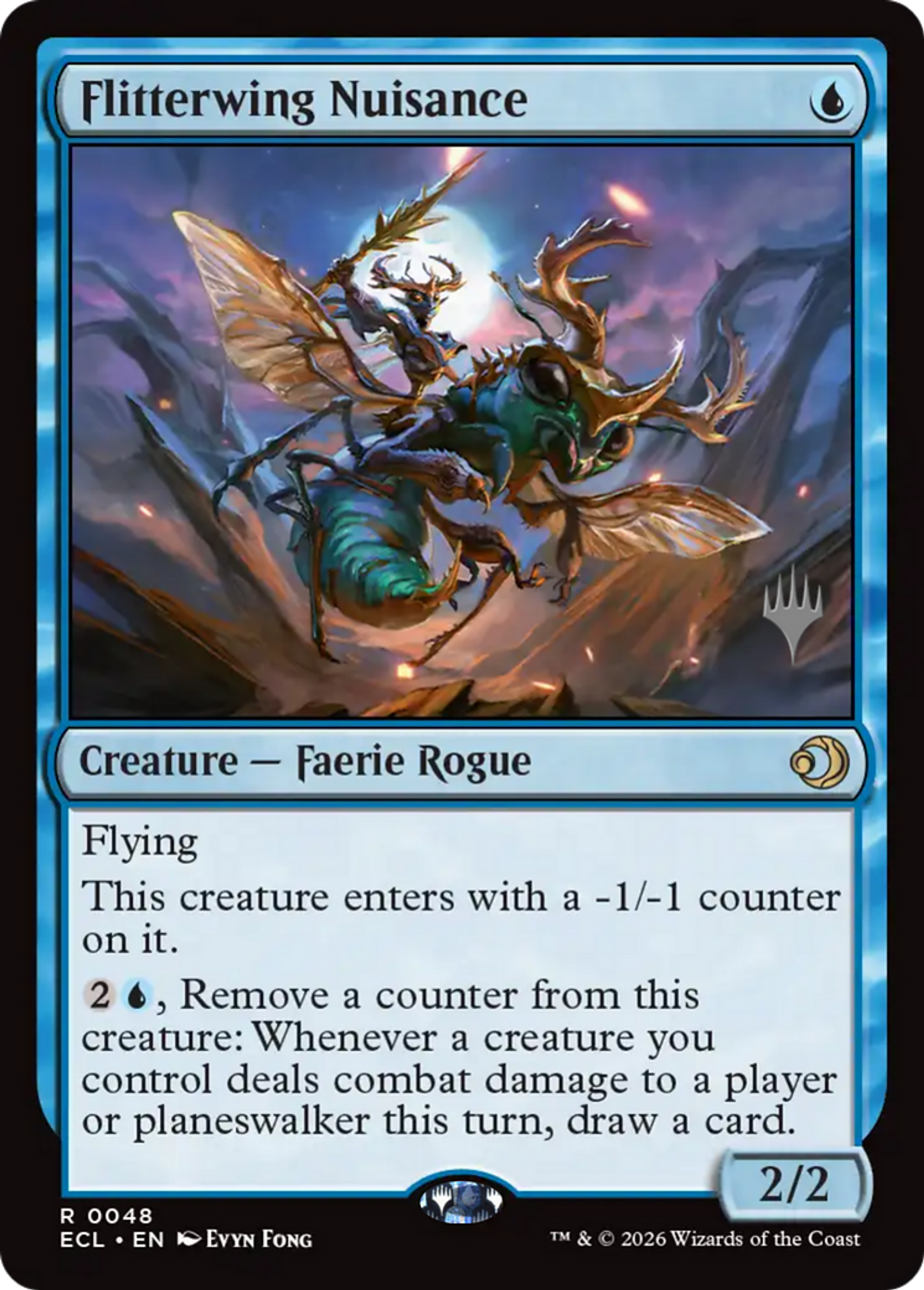Flitterwing Nuisance — Lorwyn Eclipsed Promos — Magic: The Gathering