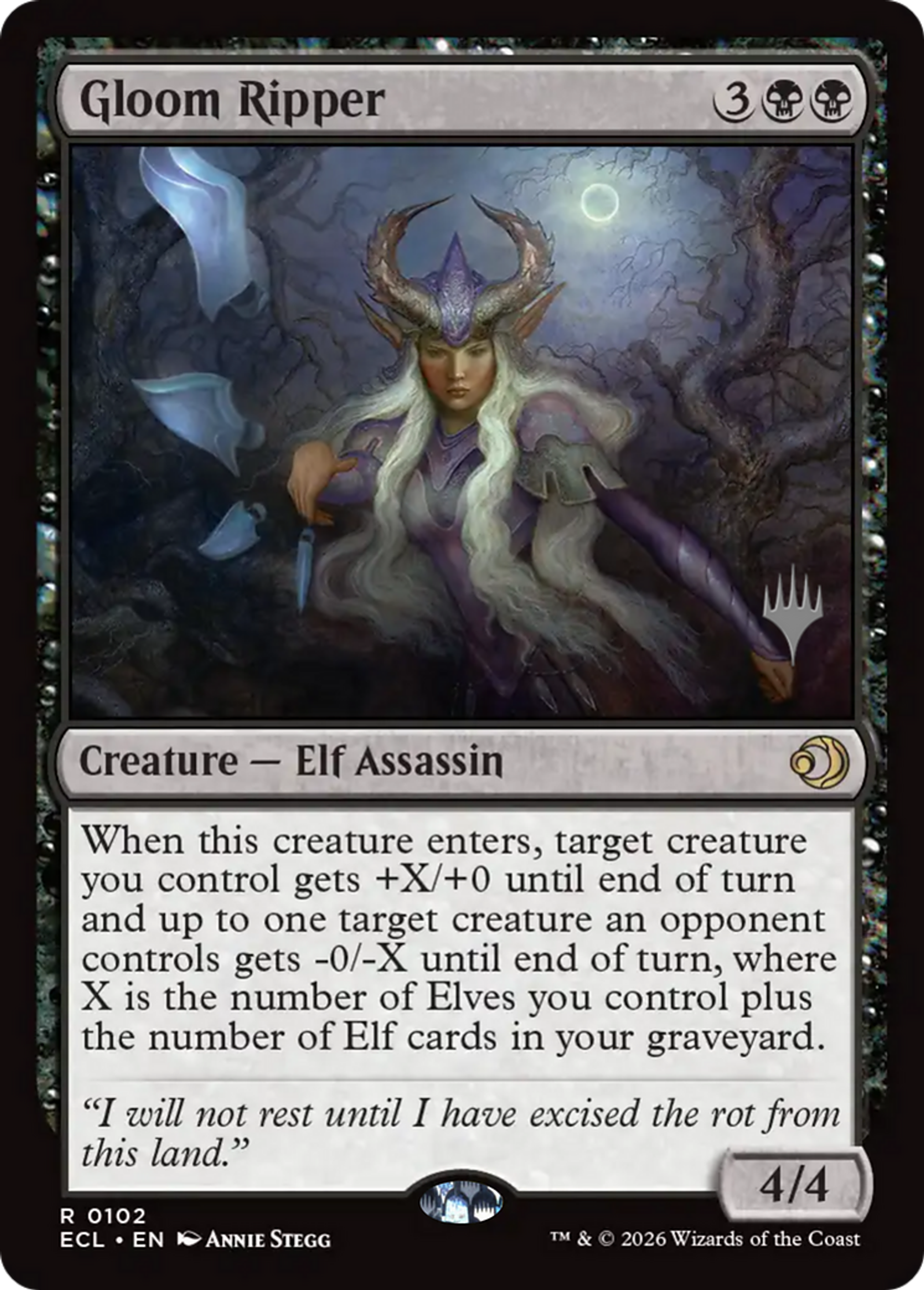 Gloom Ripper — Lorwyn Eclipsed Promos — Magic: The Gathering