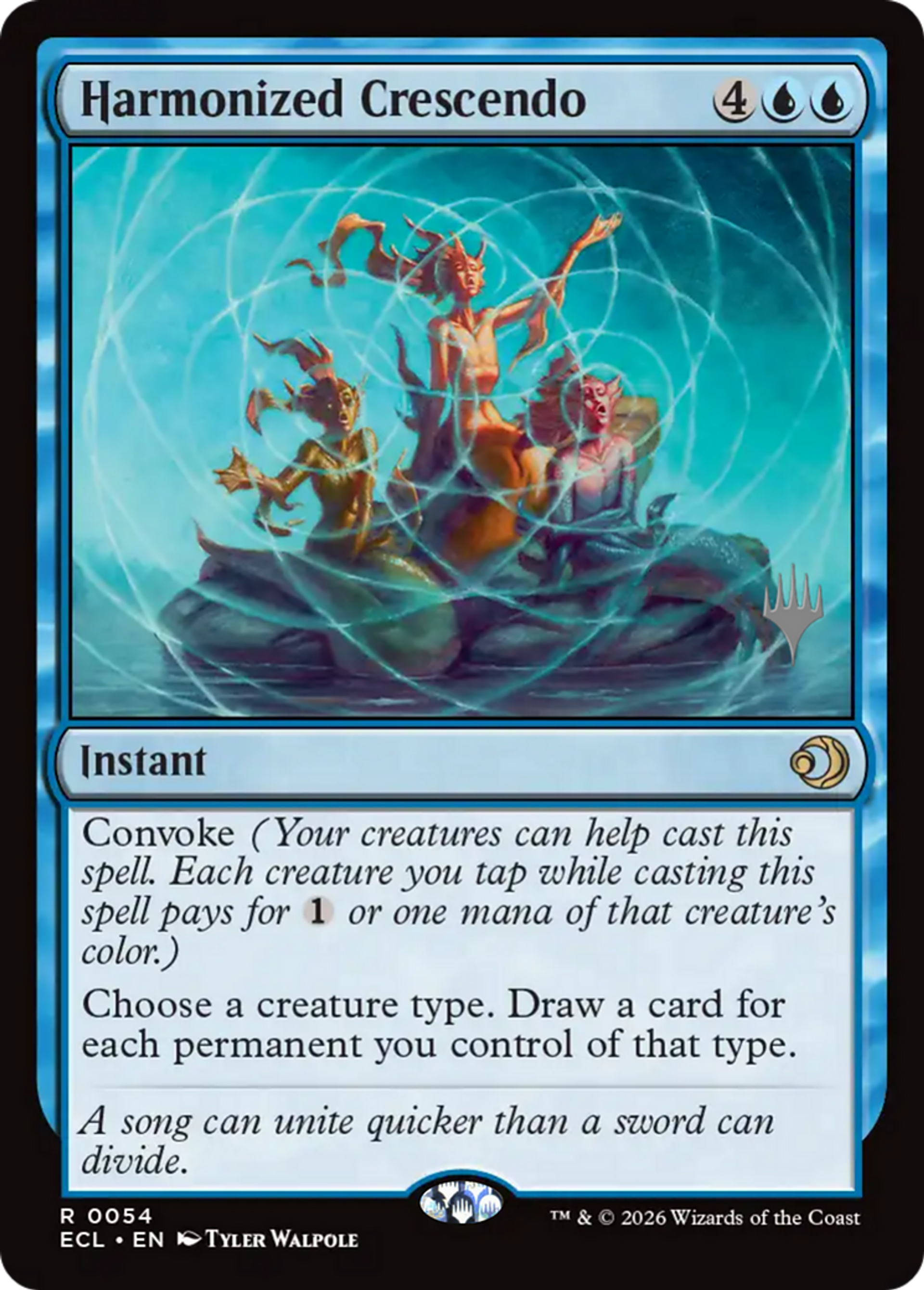 Harmonized Crescendo — Lorwyn Eclipsed Promos — Magic: The Gathering