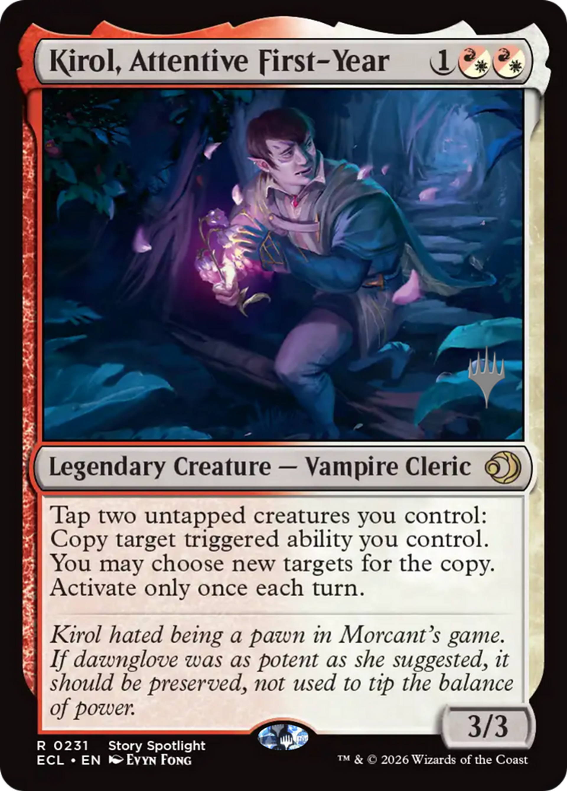 Kirol, Attentive First-Year — Lorwyn Eclipsed Promos — Magic: The Gathering