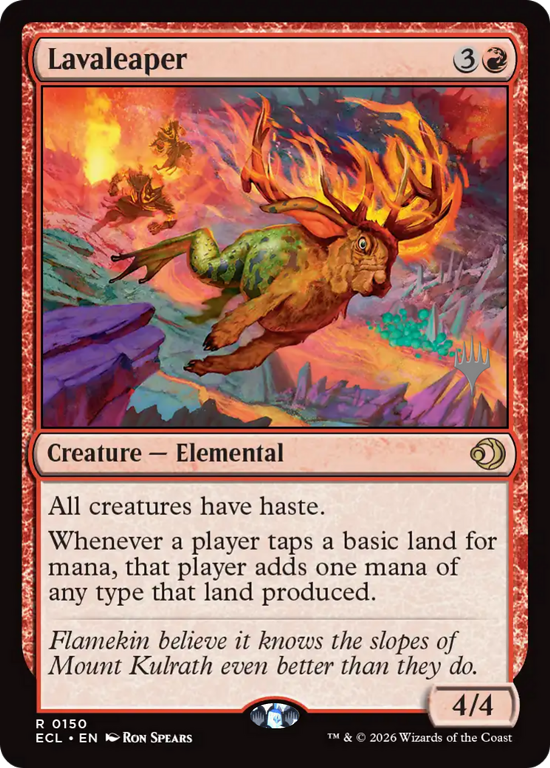 Lavaleaper — Lorwyn Eclipsed Promos — Magic: The Gathering