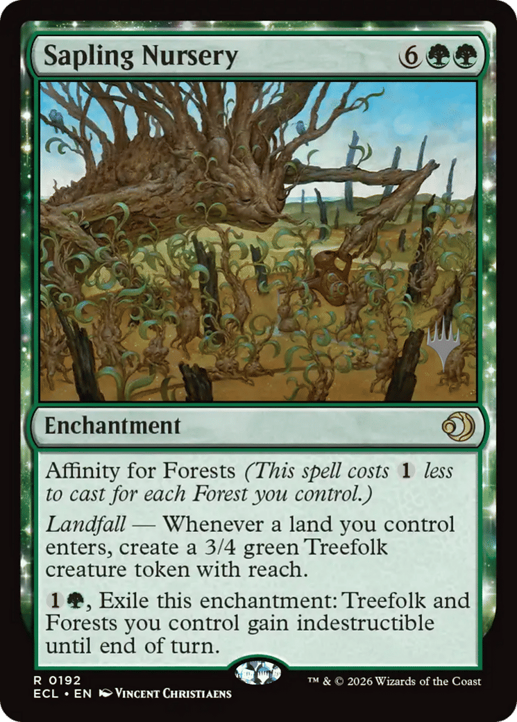Sapling Nursery — Lorwyn Eclipsed Promos — Magic: The Gathering