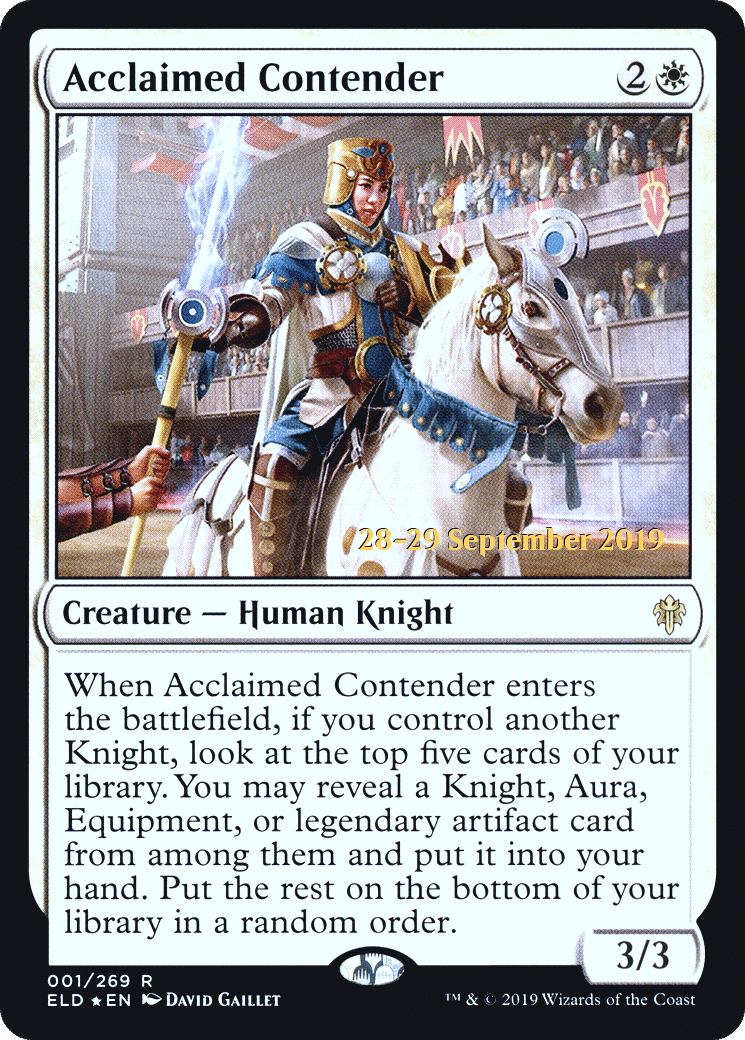 Acclaimed Contender — Throne of Eldraine Promos — Magic: The Gathering
