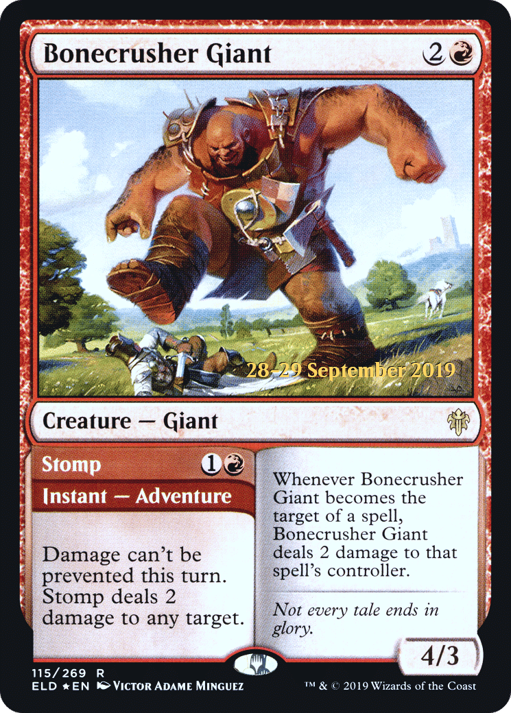 Bonecrusher Giant // Stomp — Throne of Eldraine Promos — Magic: The Gathering
