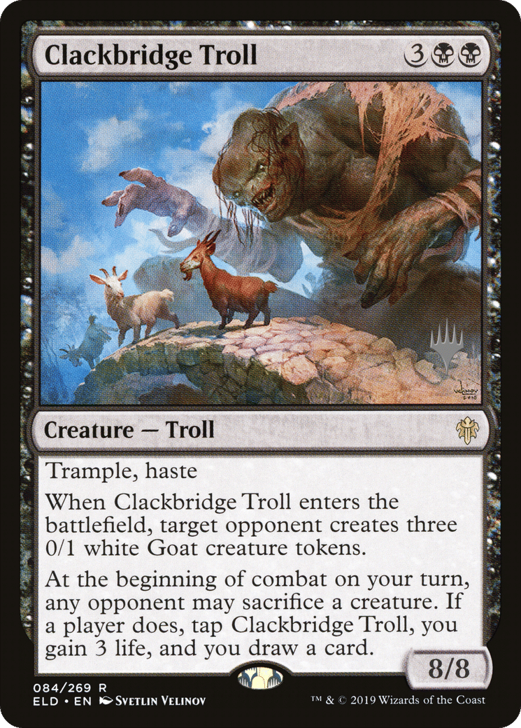 Clackbridge Troll — Throne of Eldraine Promos — Magic: The Gathering