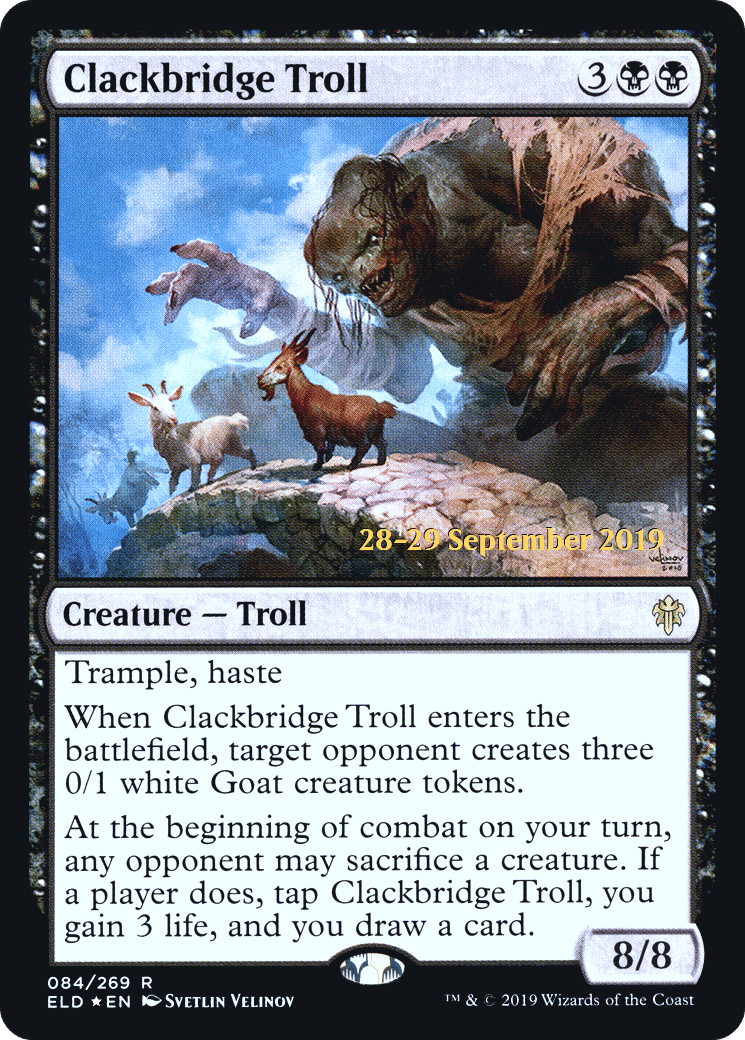 Clackbridge Troll — Throne of Eldraine Promos — Magic: The Gathering