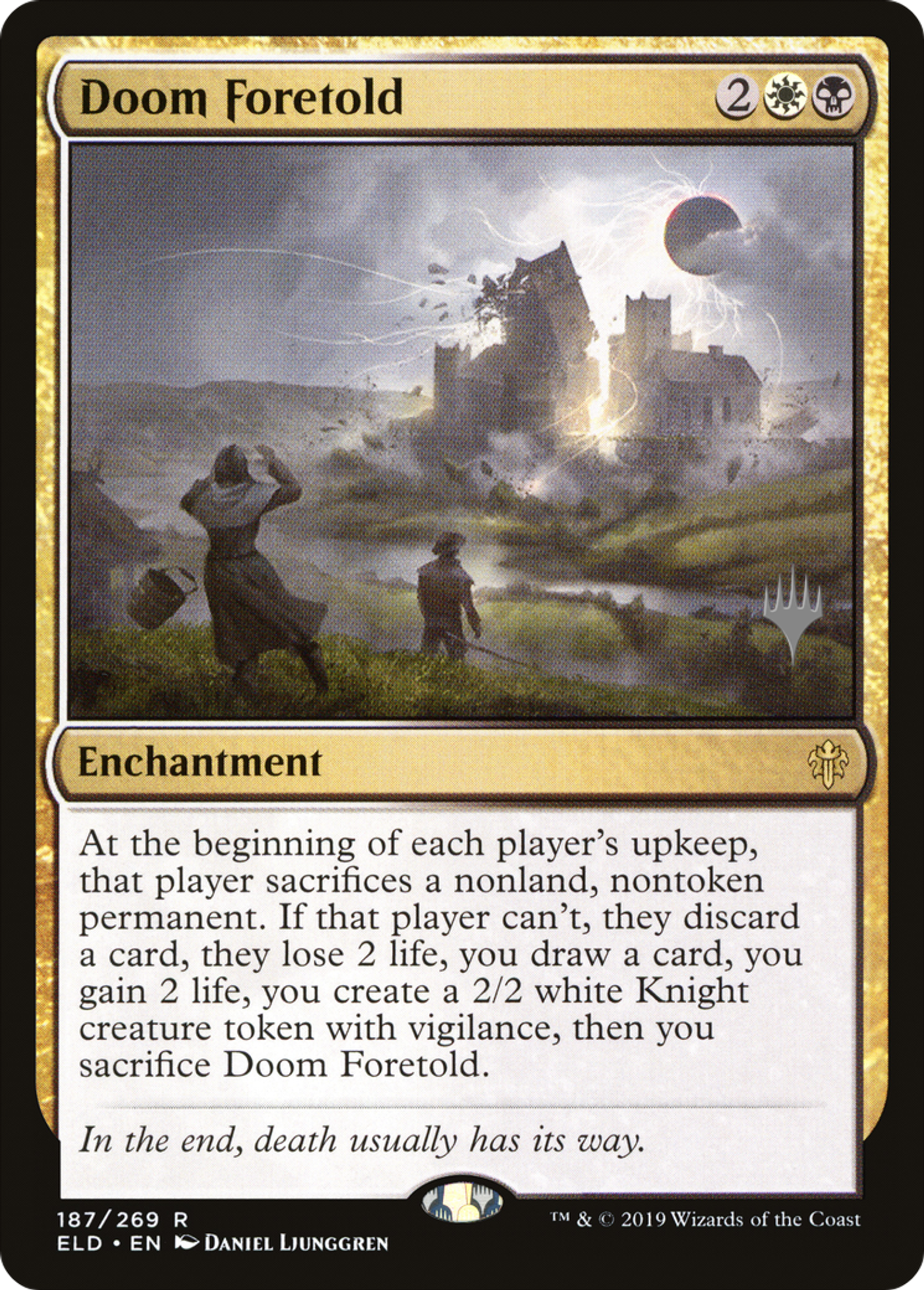 Fatalité prédite — Throne of Eldraine Promos — Magic: The Gathering