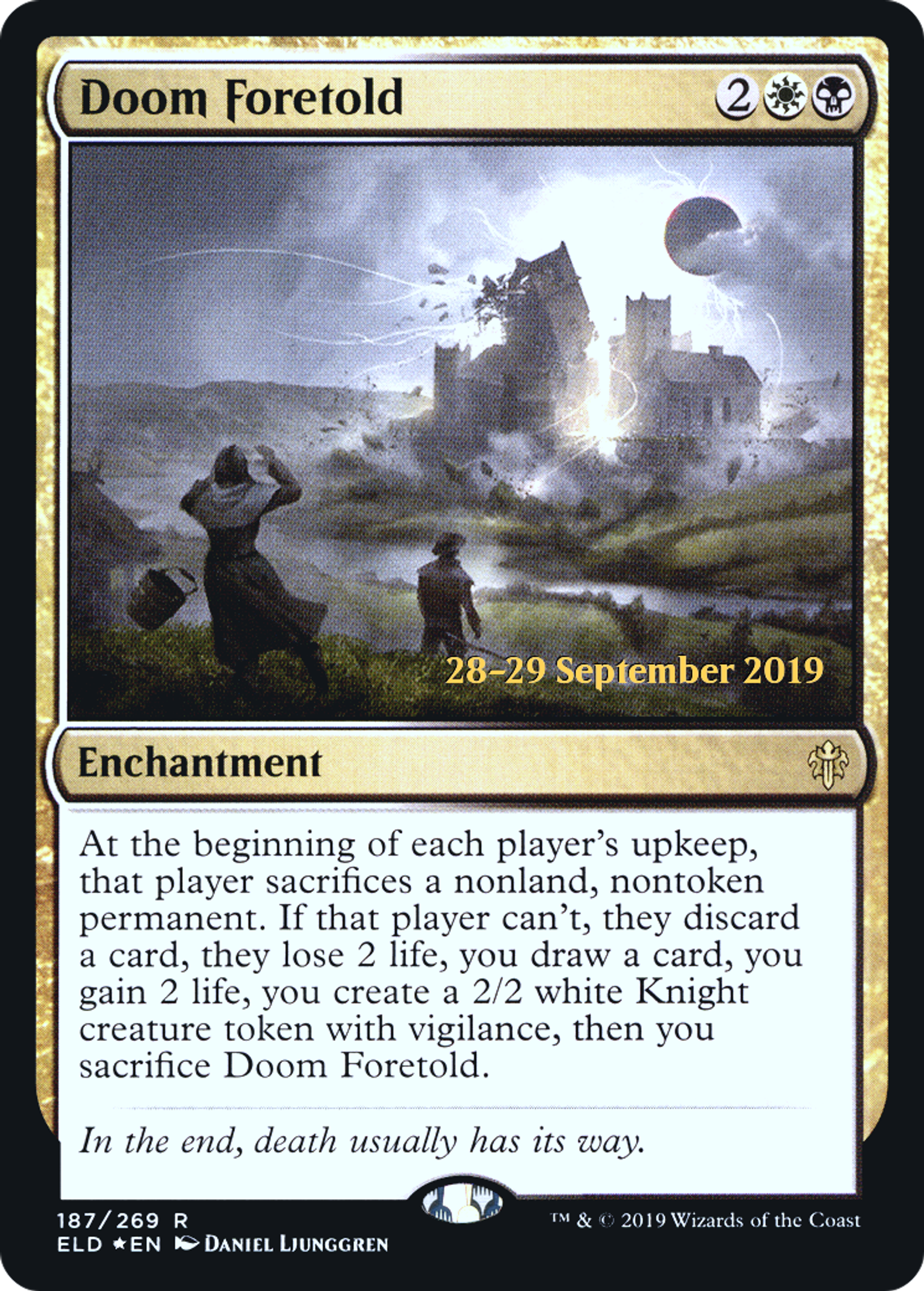 Fatalité prédite — Throne of Eldraine Promos — Magic: The Gathering
