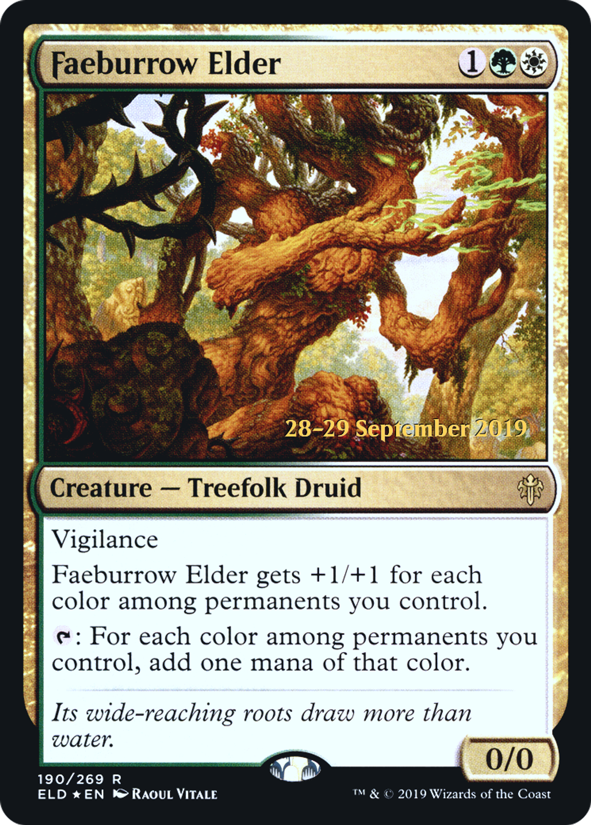 Faeburrow Elder — Throne of Eldraine Promos — Magic: The Gathering