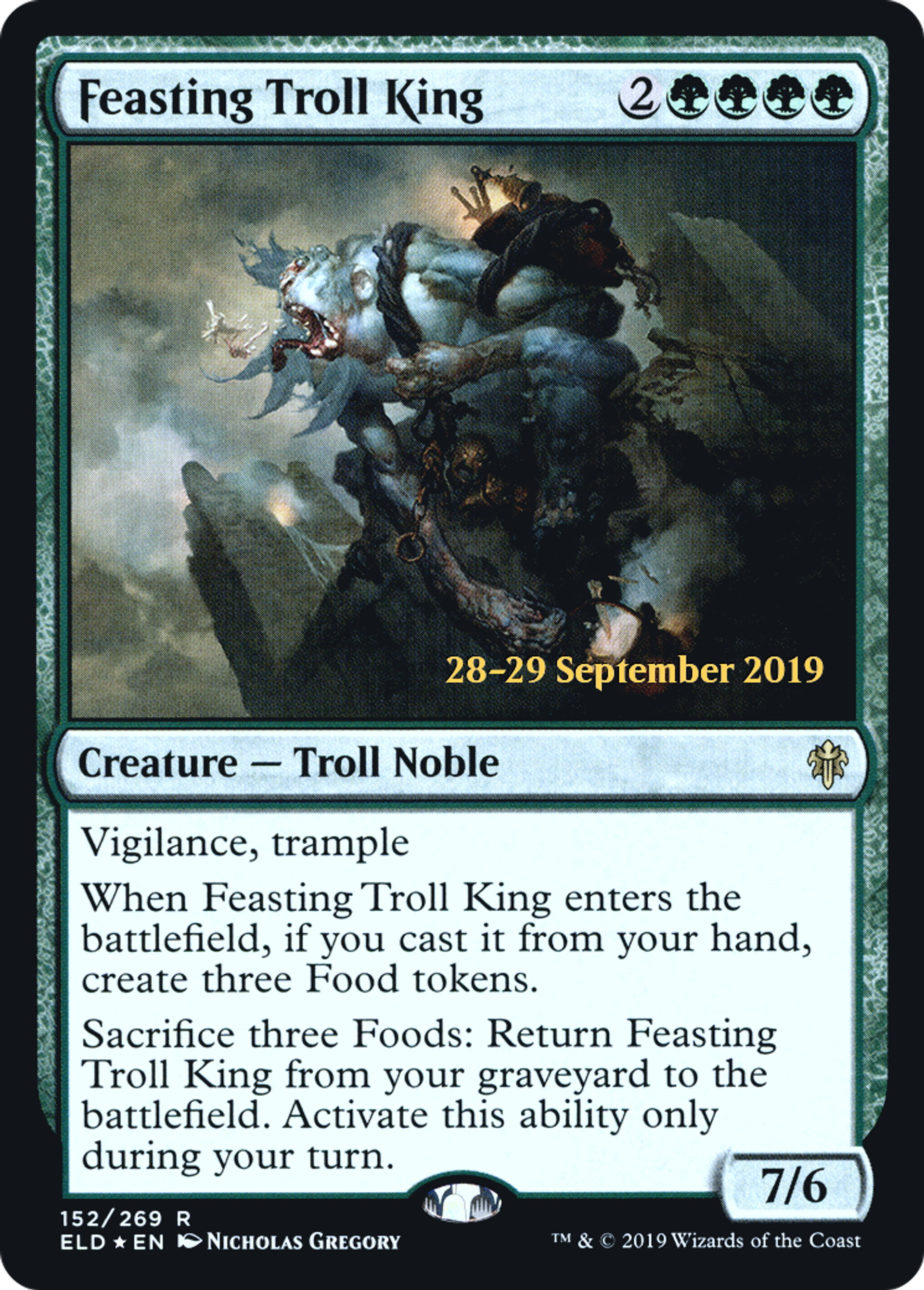 Roi troll festoyant — Throne of Eldraine Promos — Magic: The Gathering