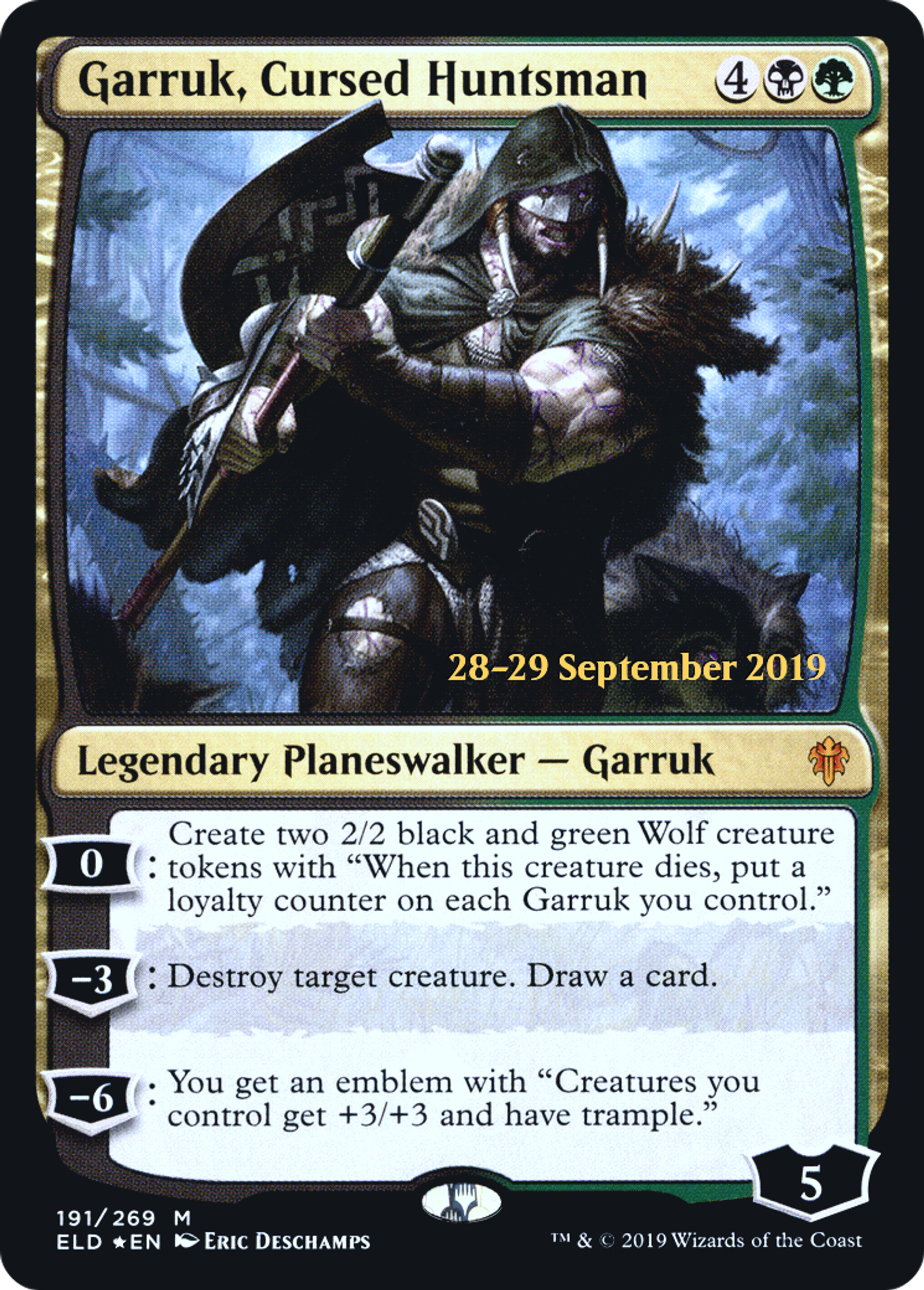 Garruk, chasseur maudit — Throne of Eldraine Promos — Magic: The Gathering