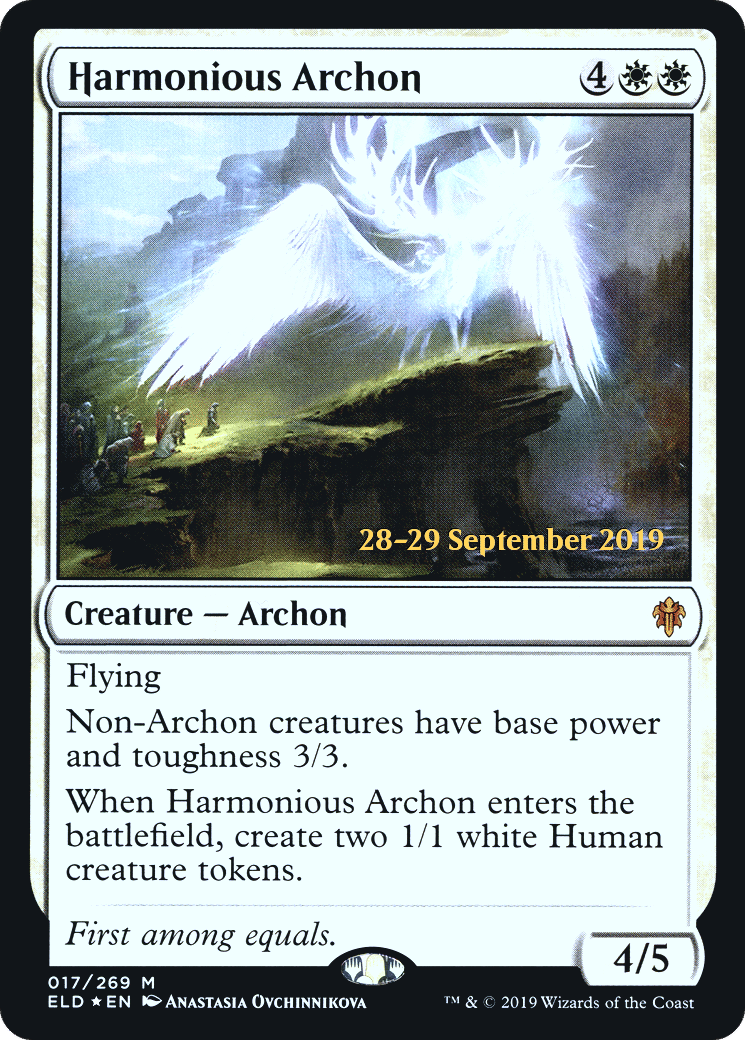 Harmonious Archon — Throne of Eldraine Promos — Magic: The Gathering