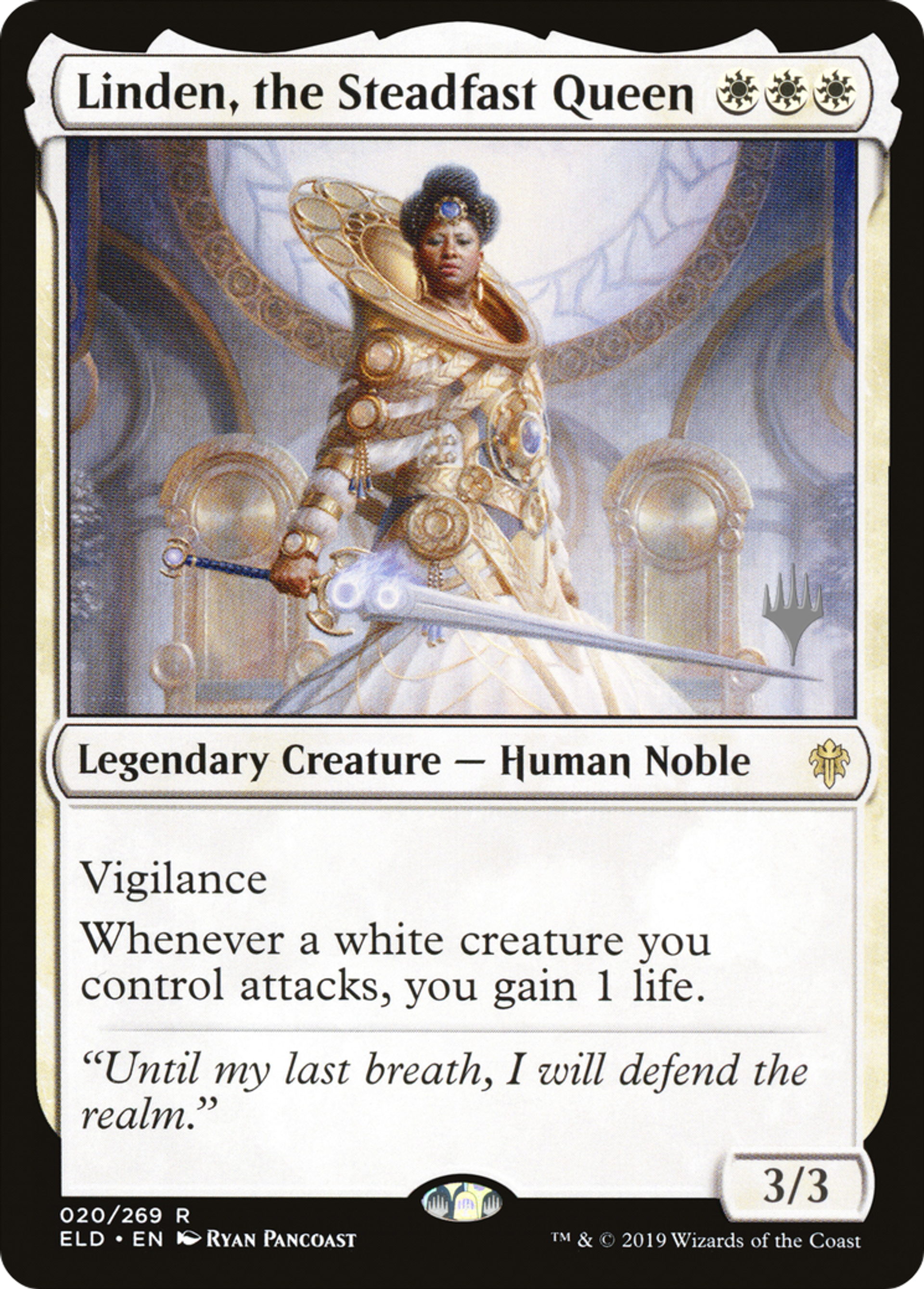 Linden, reine implacable — Throne of Eldraine Promos — Magic: The Gathering