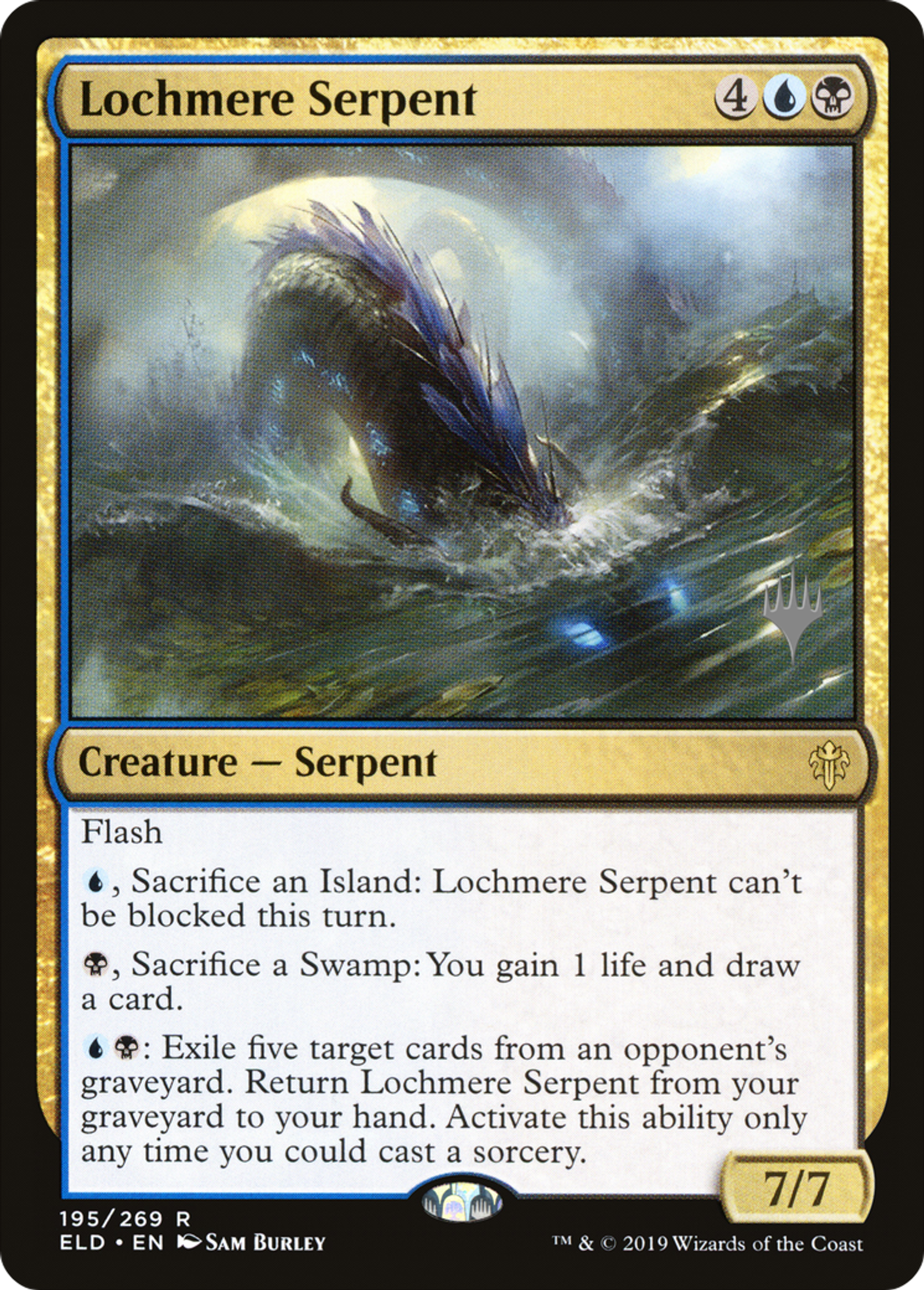 Grand serpent de Lochmere — Throne of Eldraine Promos — Magic: The Gathering