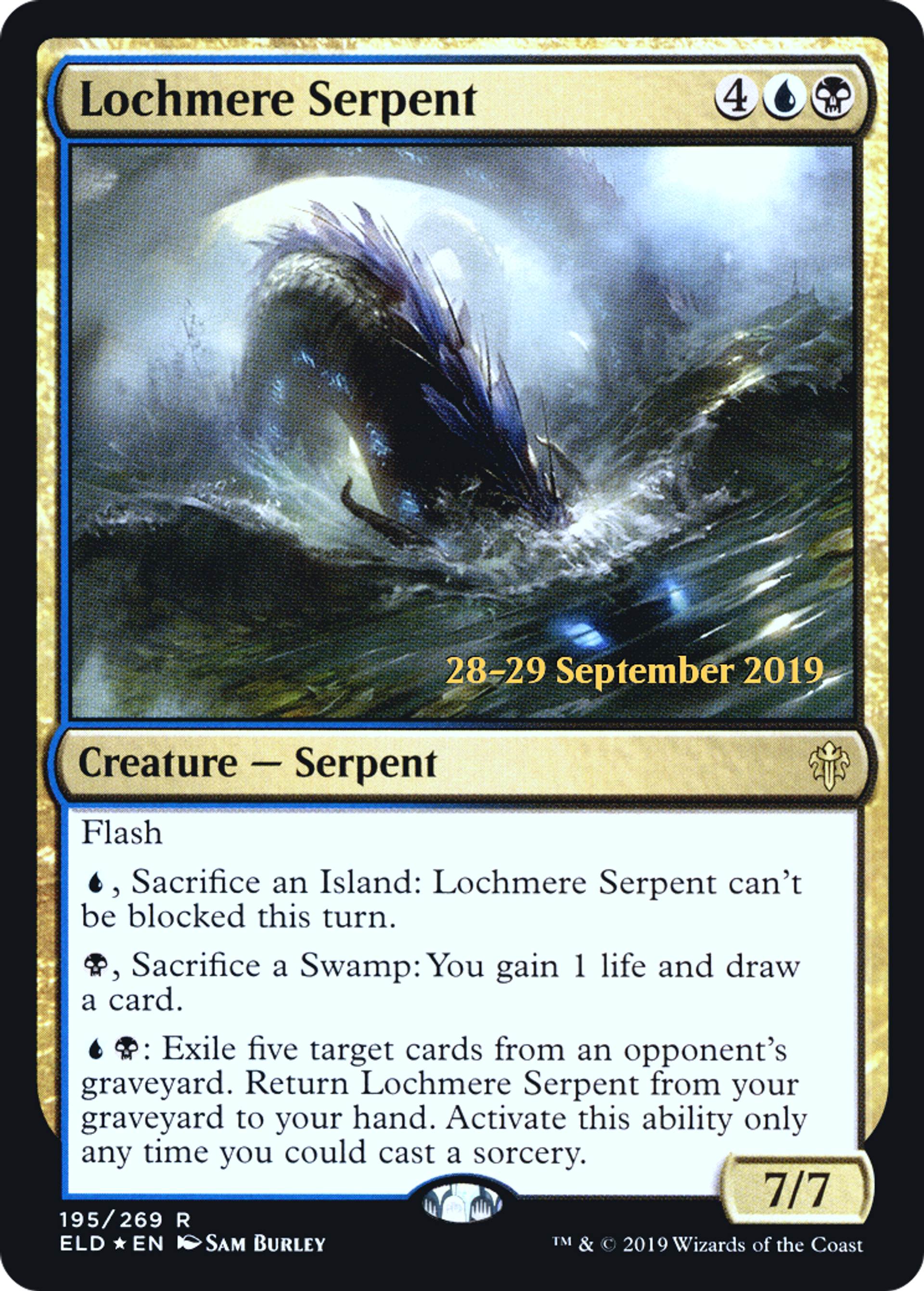 Grand serpent de Lochmere — Throne of Eldraine Promos — Magic: The Gathering