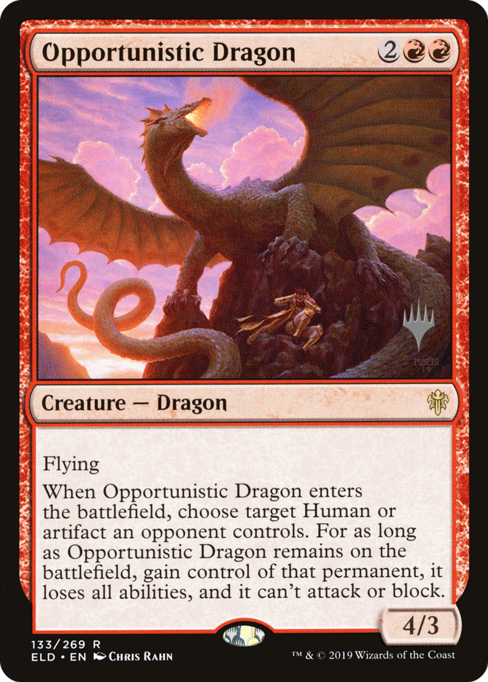Dragon opportuniste — Throne of Eldraine Promos — Magic: The Gathering