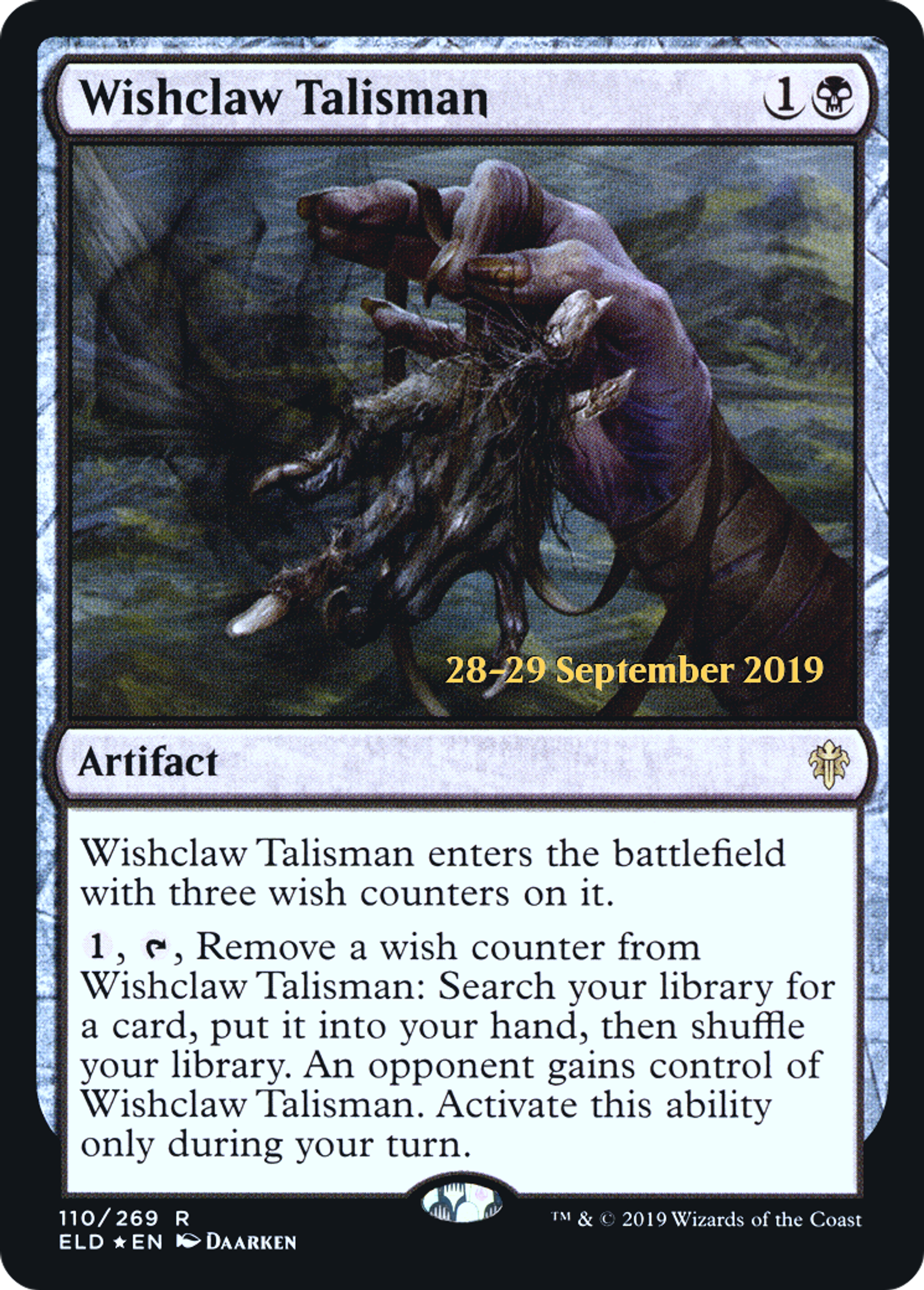 Talisman griffe de souhait — Throne of Eldraine Promos — Magic: The Gathering