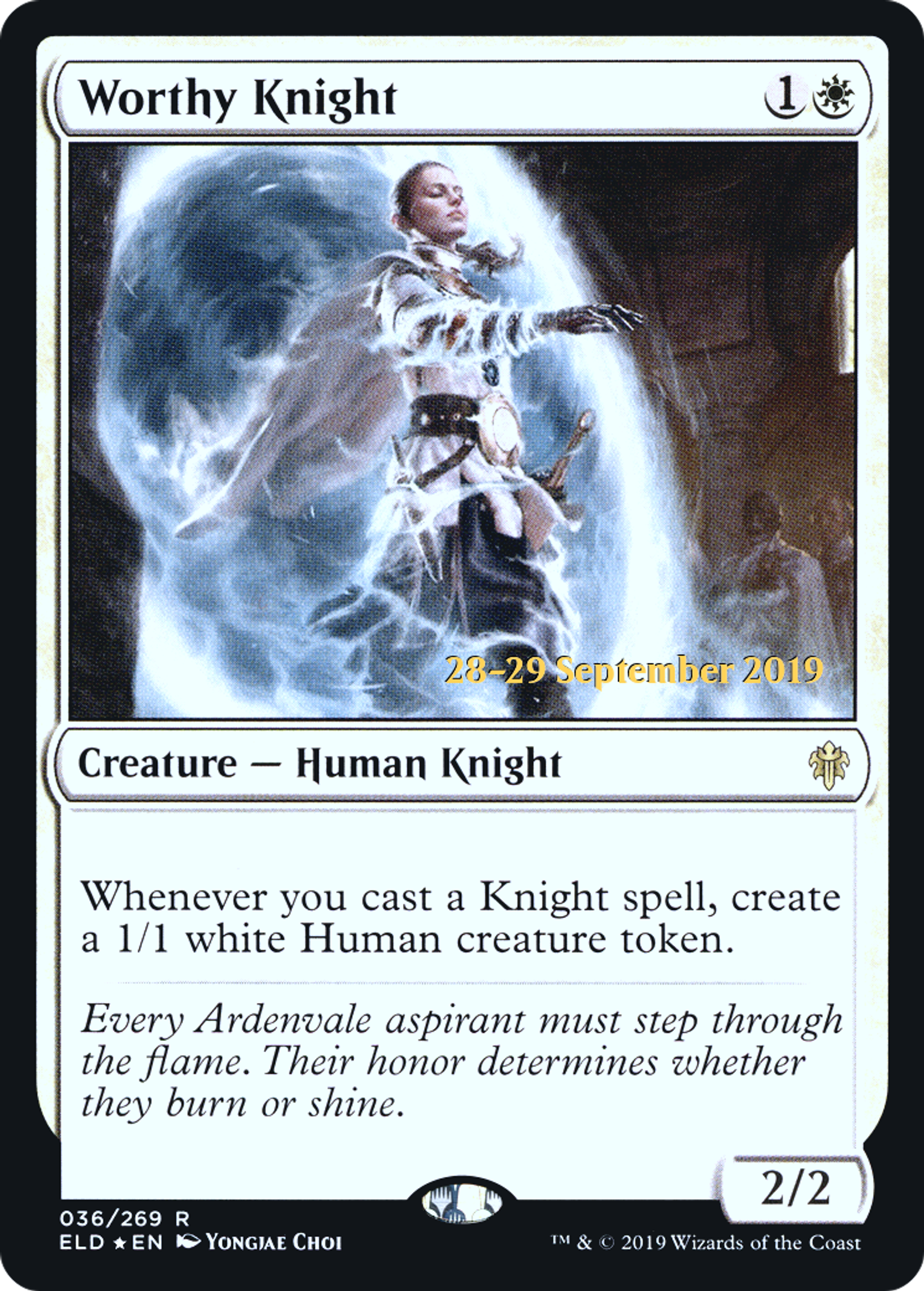 Chevalière valeureuse — Throne of Eldraine Promos — Magic: The Gathering