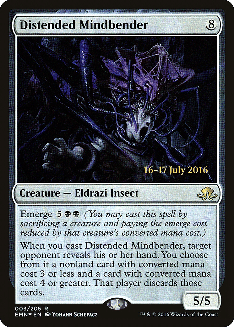 Distended Mindbender — Eldritch Moon Promos — Magic: The Gathering