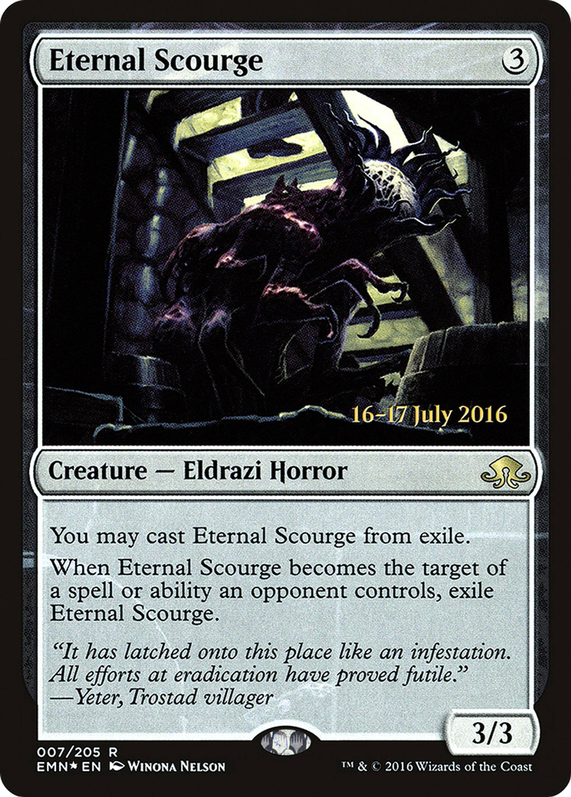 Fléau éternel — Eldritch Moon Promos — Magic: The Gathering