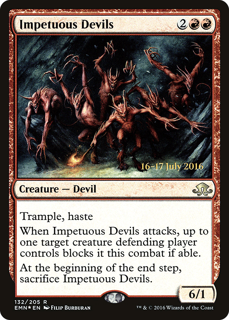 Impetuous Devils — Eldritch Moon Promos — Magic: The Gathering