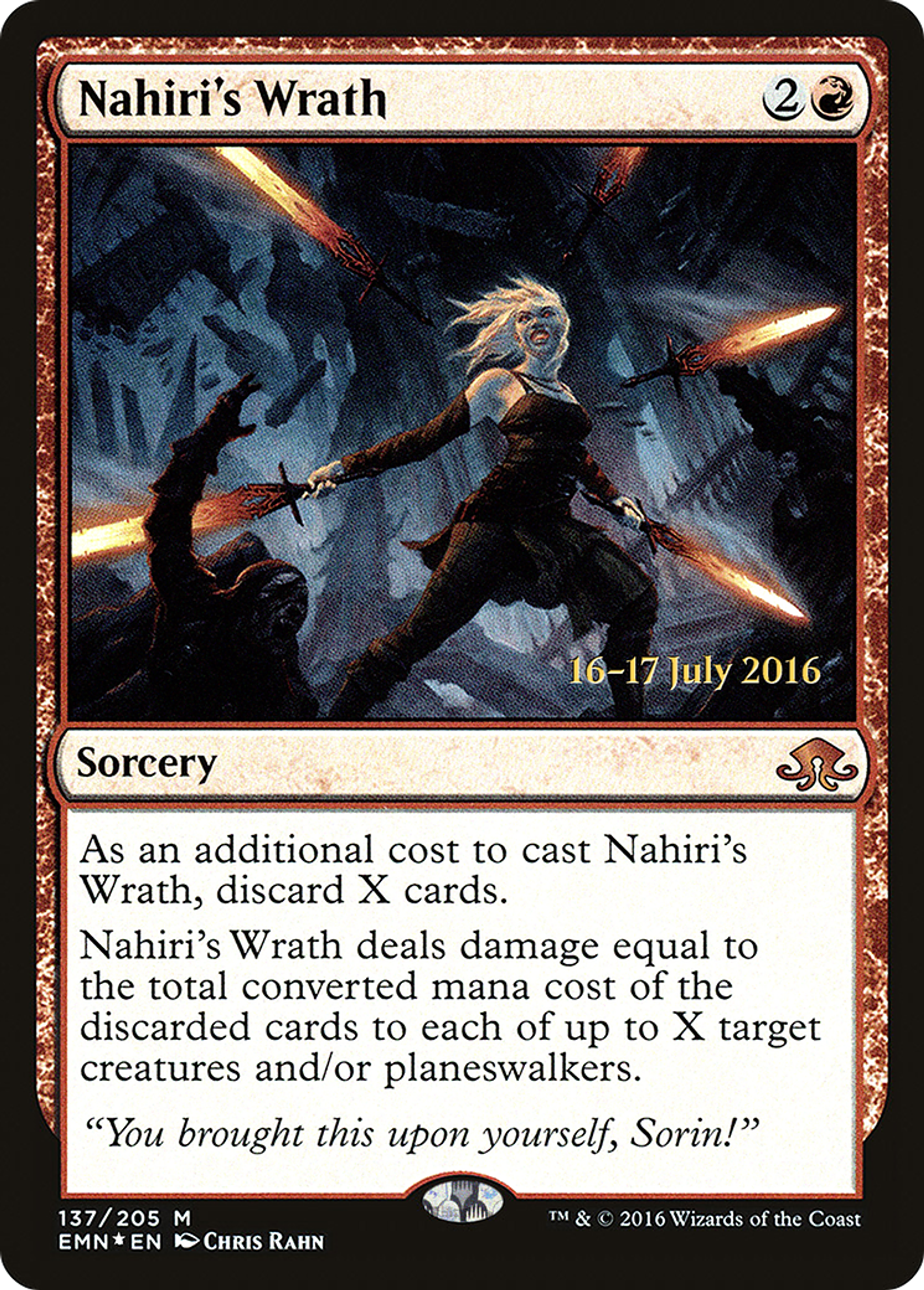 Nahiri's Wrath — Eldritch Moon Promos — Magic: The Gathering