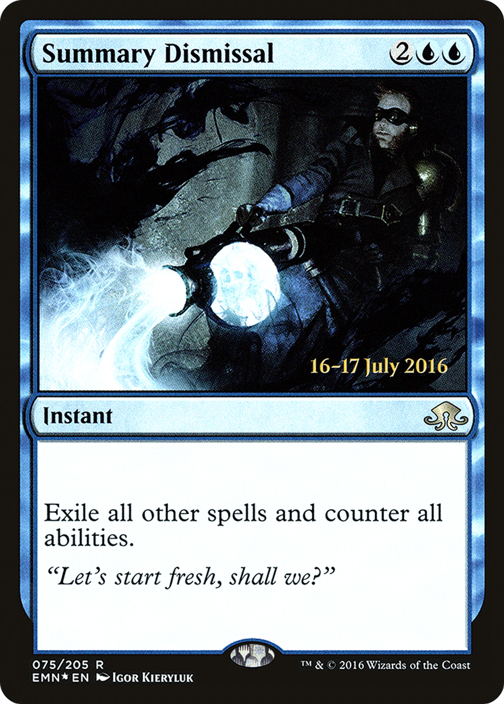 Summary Dismissal — Eldritch Moon Promos — Magic: The Gathering