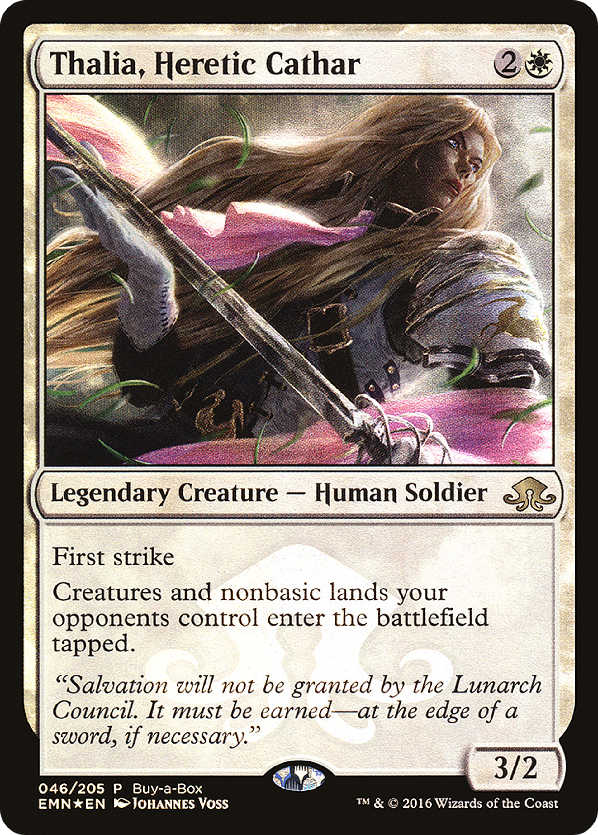 Thalia, cathare hérétique — Eldritch Moon Promos — Magic: The Gathering