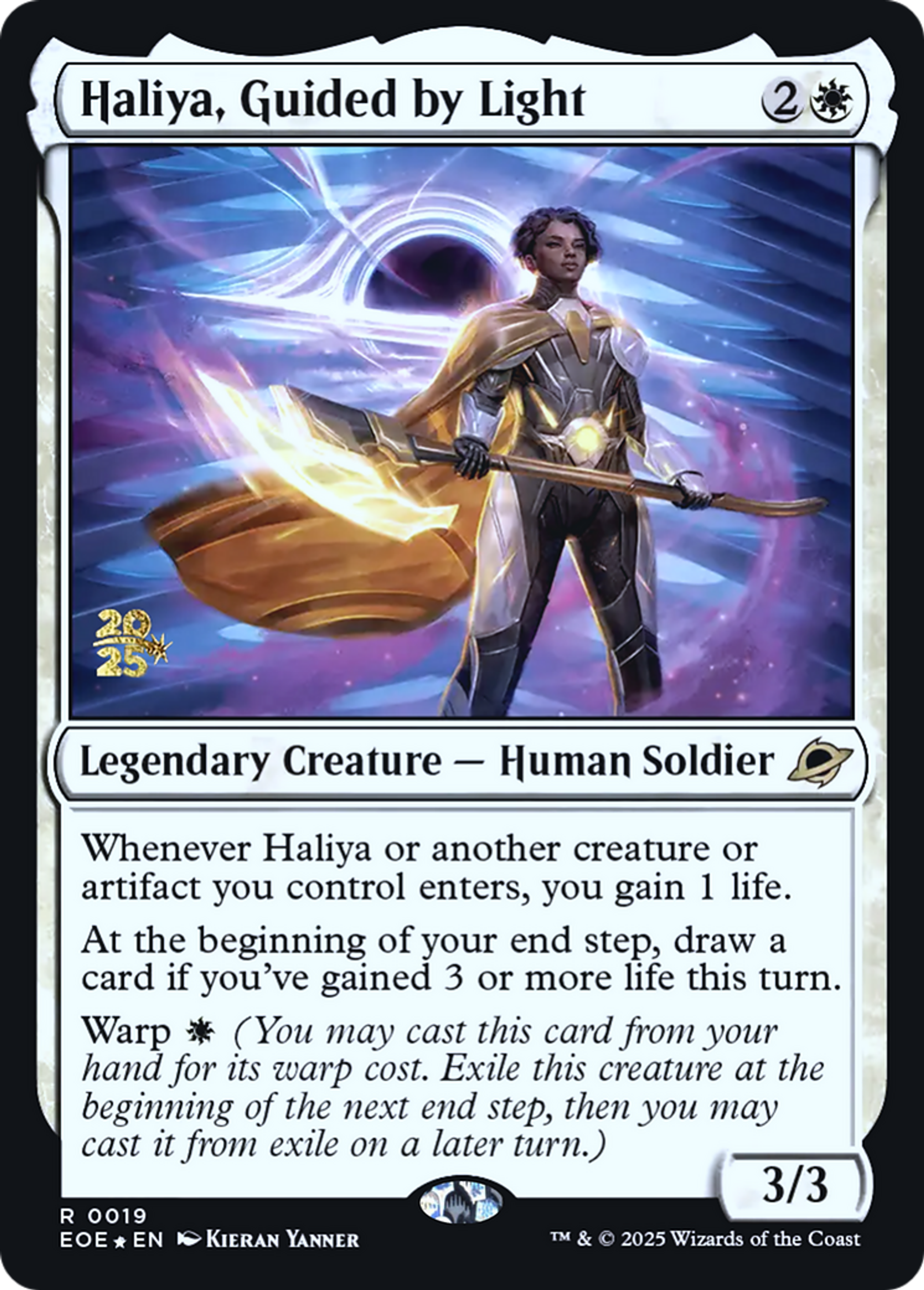 Haliya, guidée par la lumière — Edge of Eternities Promos — Magic: The Gathering