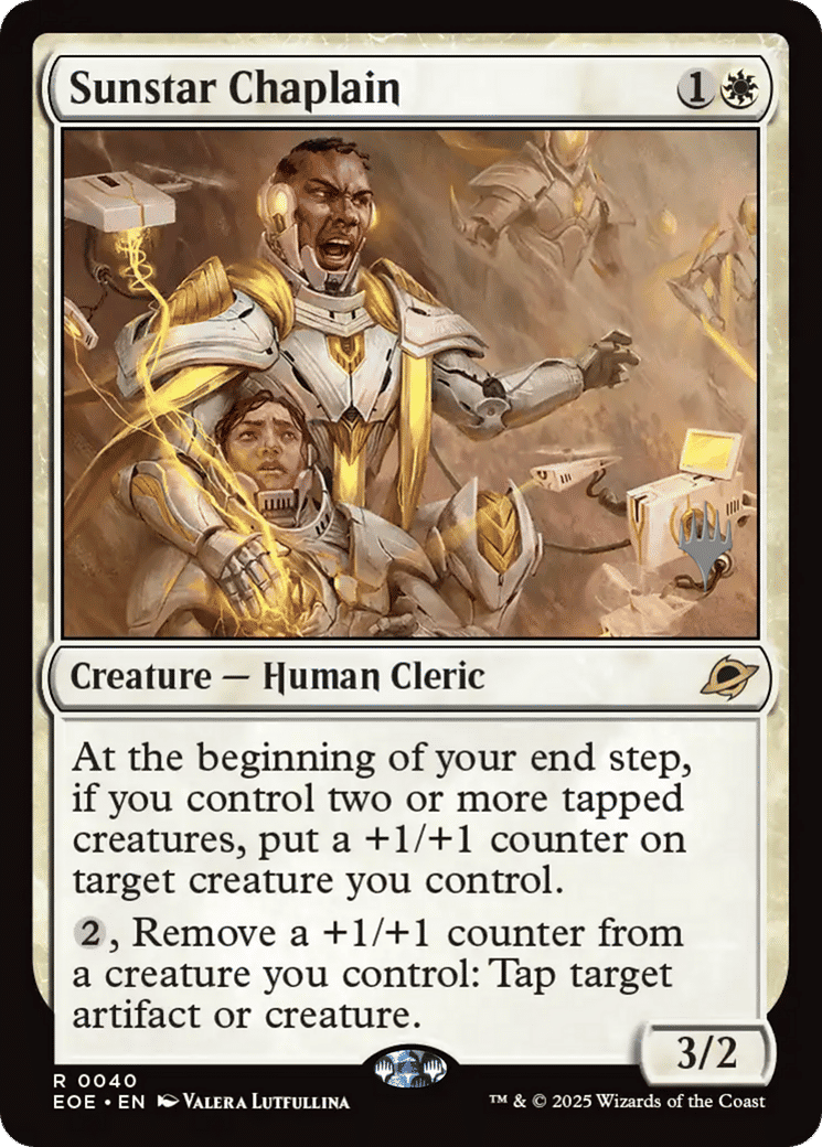 Sunstar Chaplain — Edge of Eternities Promos — Magic: The Gathering