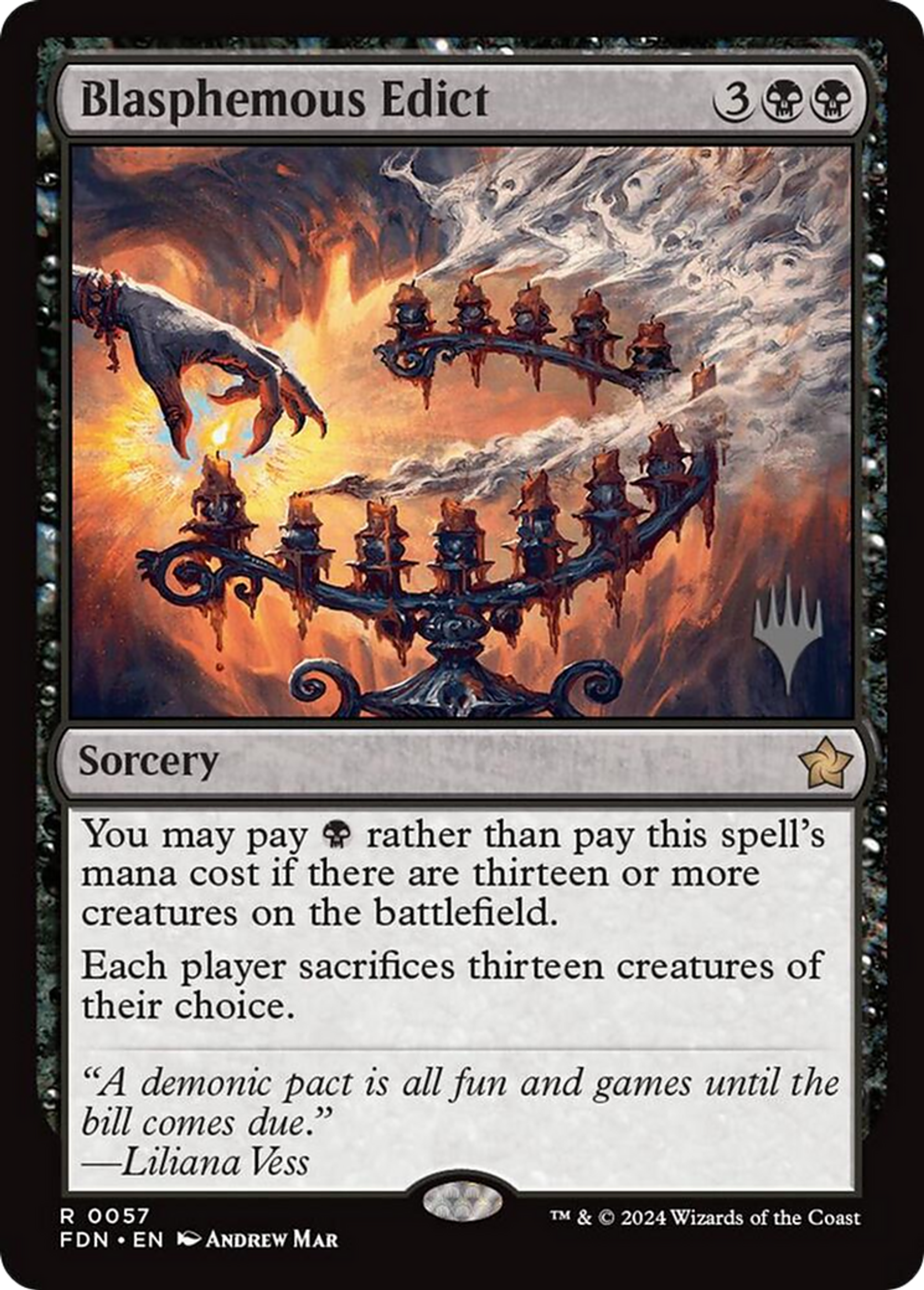 Édit blasphématoire — Foundations Promos — Magic: The Gathering