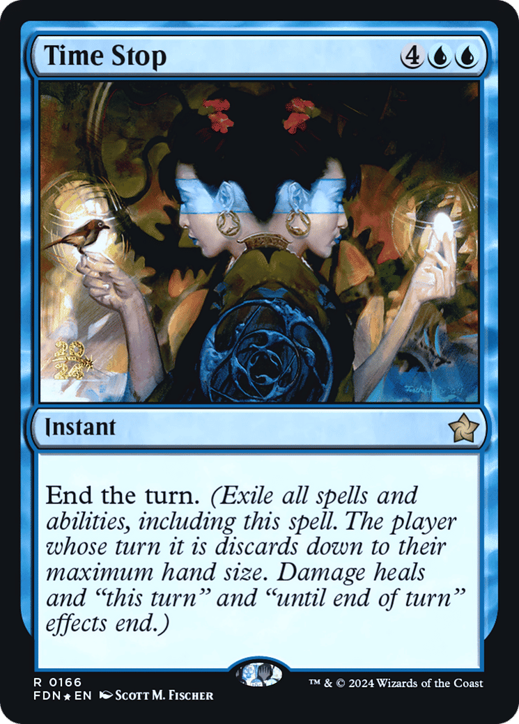 Time Stop — Foundations Promos — Magic: The Gathering