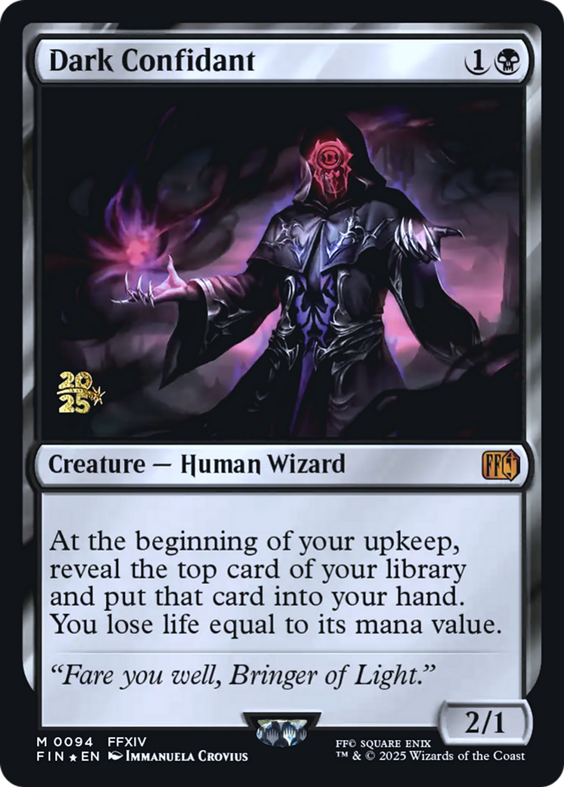 Obscur confident — Final Fantasy Promos — Magic: The Gathering