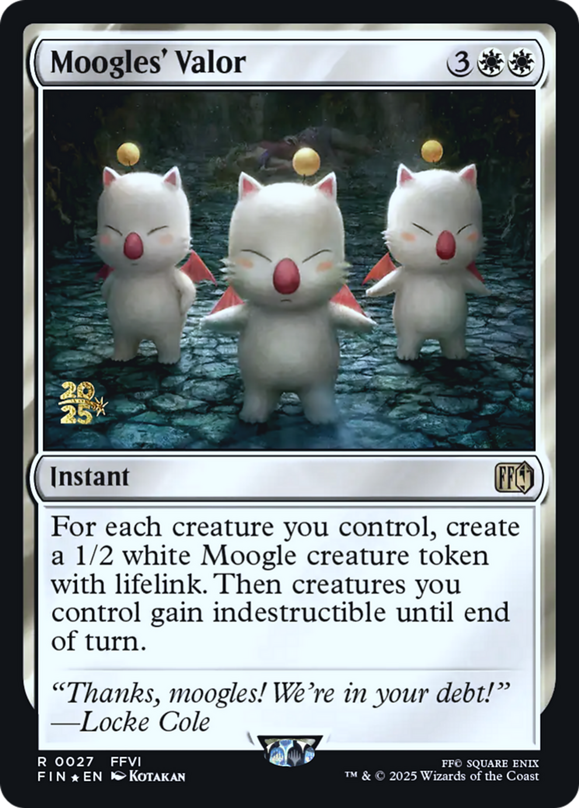 Le courage des mogs — Final Fantasy Promos — Magic: The Gathering