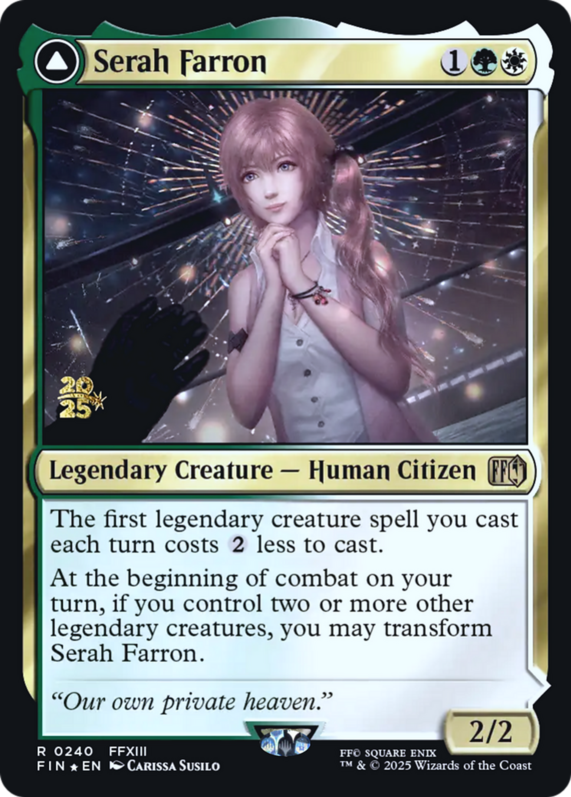 Serah Farron // Crystallized Serah — Final Fantasy Promos — Magic: The Gathering