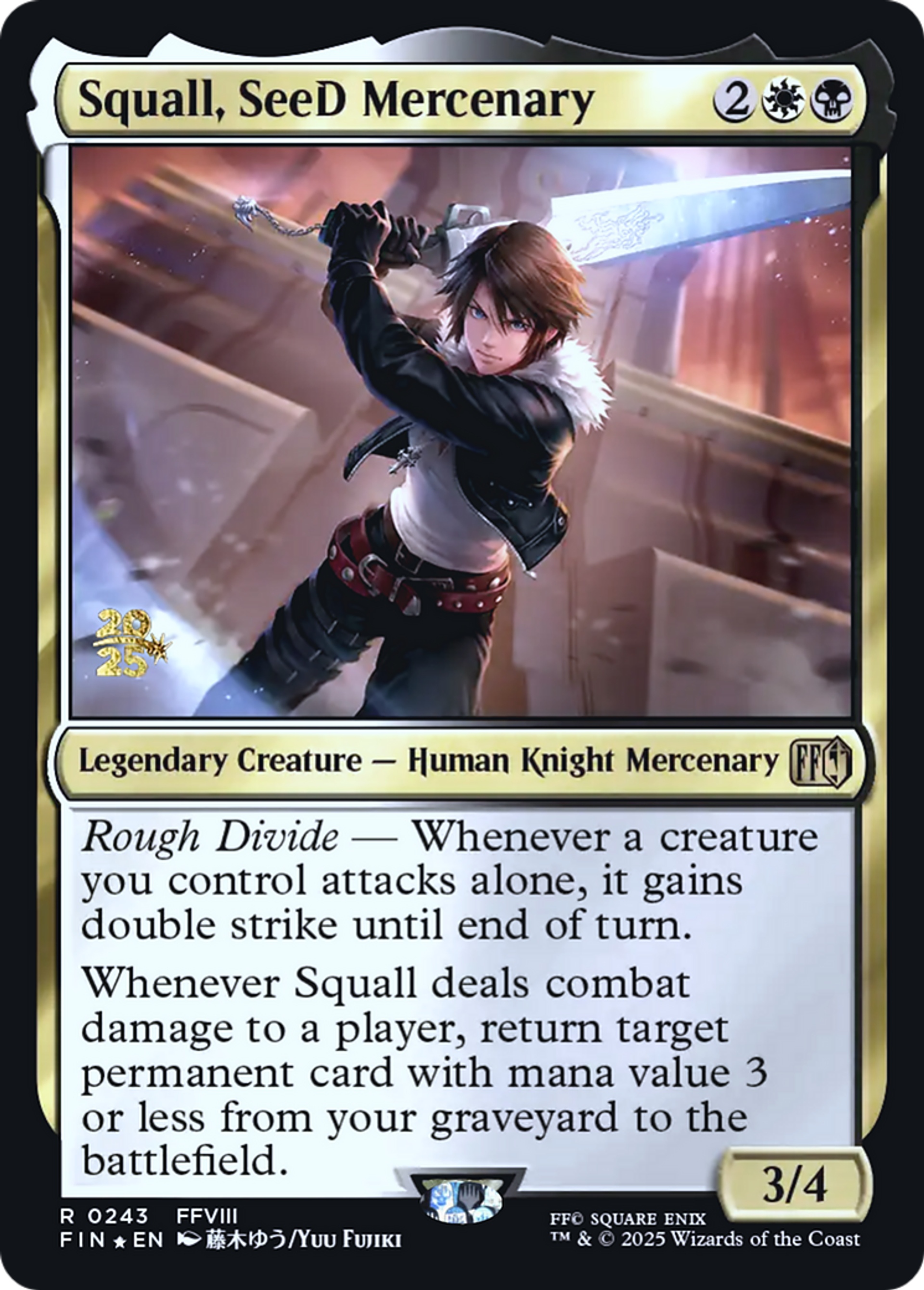 Squall, mercenaire SeeD — Final Fantasy Promos — Magic: The Gathering