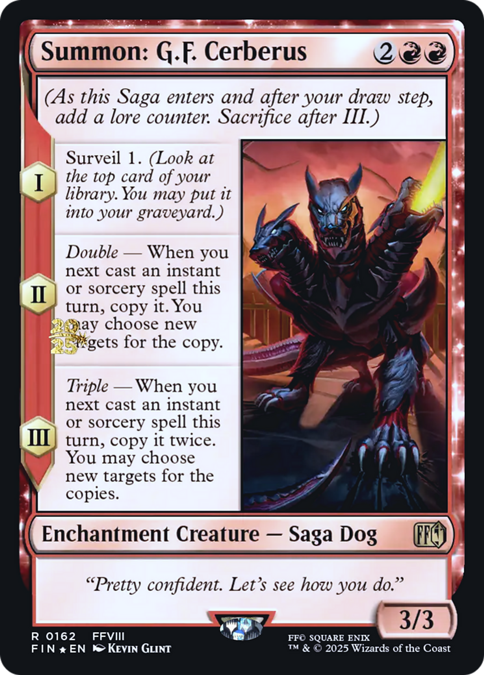 Invocation : Cerbère — Final Fantasy Promos — Magic: The Gathering