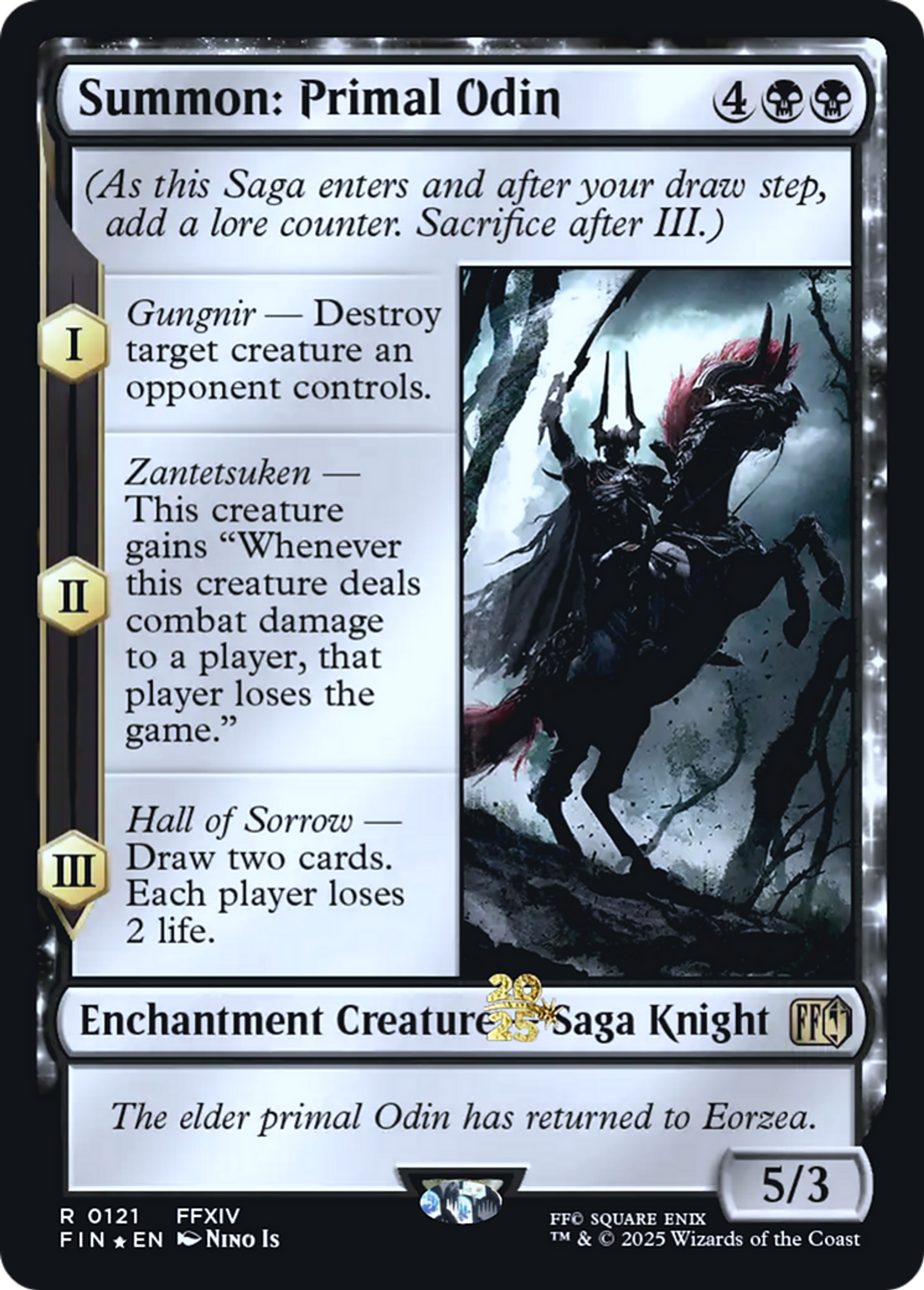 Invocation : Odin, Primordial — Final Fantasy Promos — Magic: The Gathering
