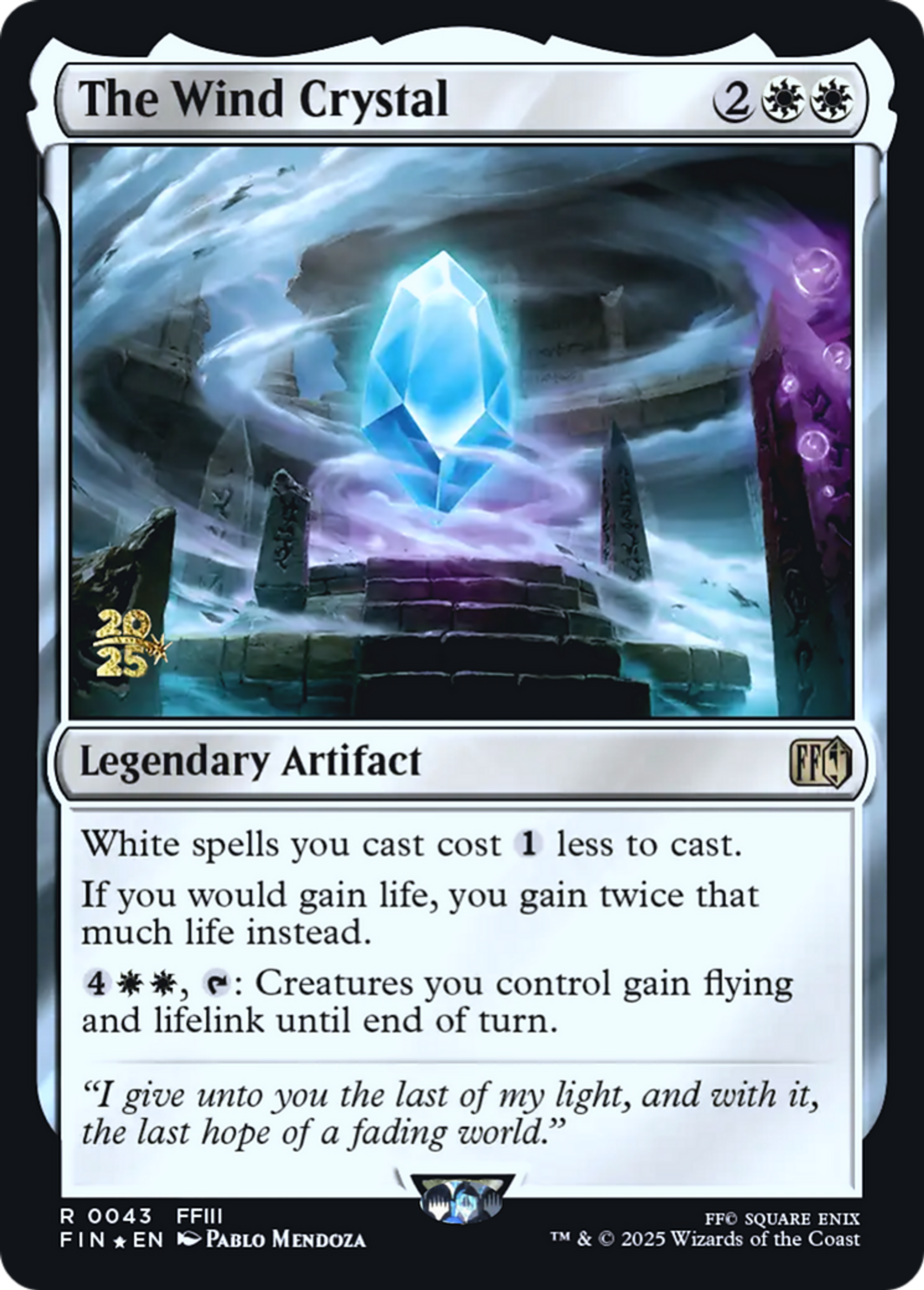 Le Cristal du vent — Final Fantasy Promos — Magic: The Gathering
