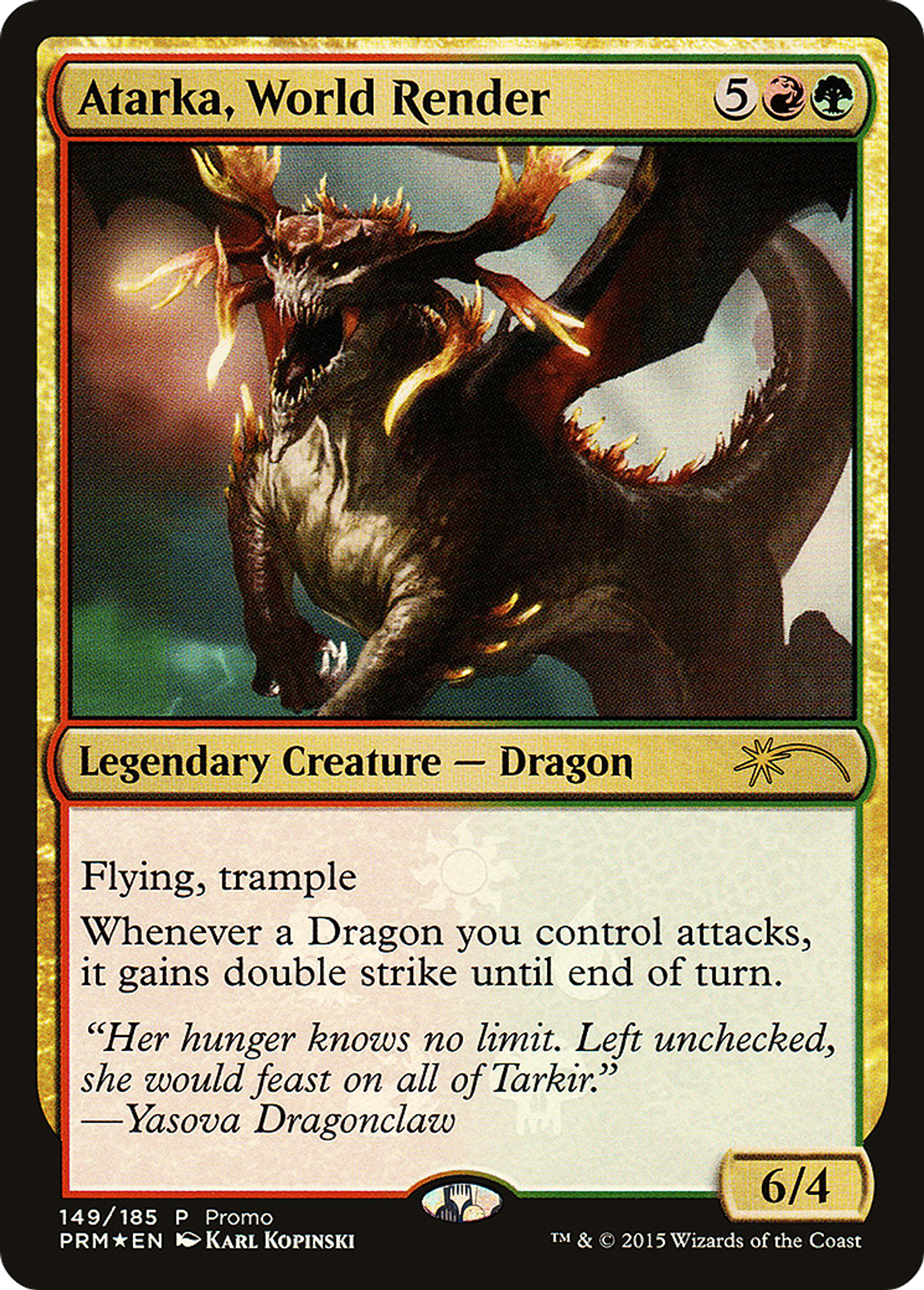 Atarka, World Render — Fate Reforged Promos — Magic: The Gathering
