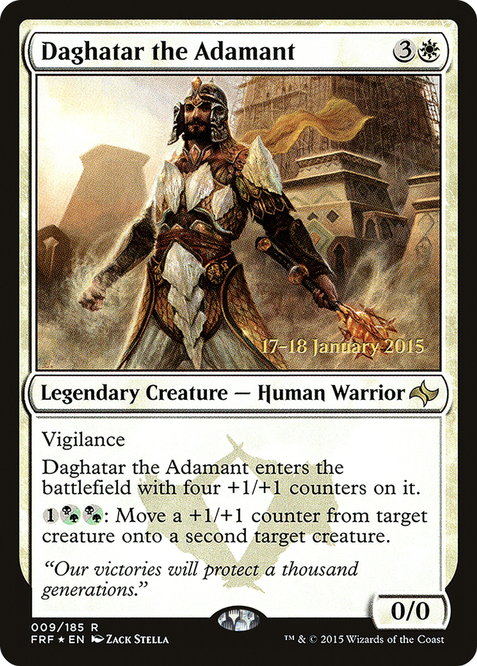 Daghatar the Adamant — Fate Reforged Promos — Magic: The Gathering