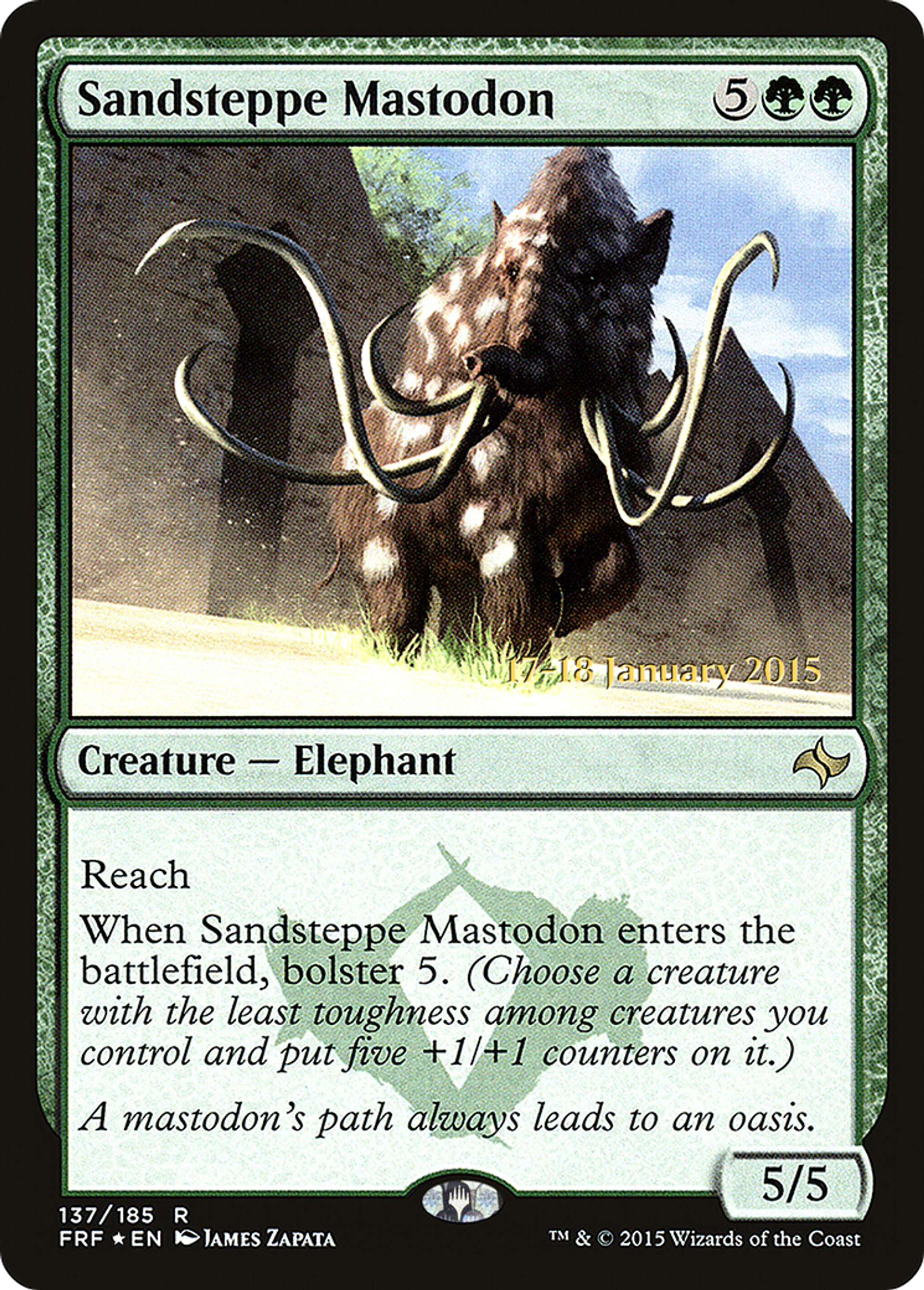 Sandsteppe Mastodon — Fate Reforged Promos — Magic: The Gathering