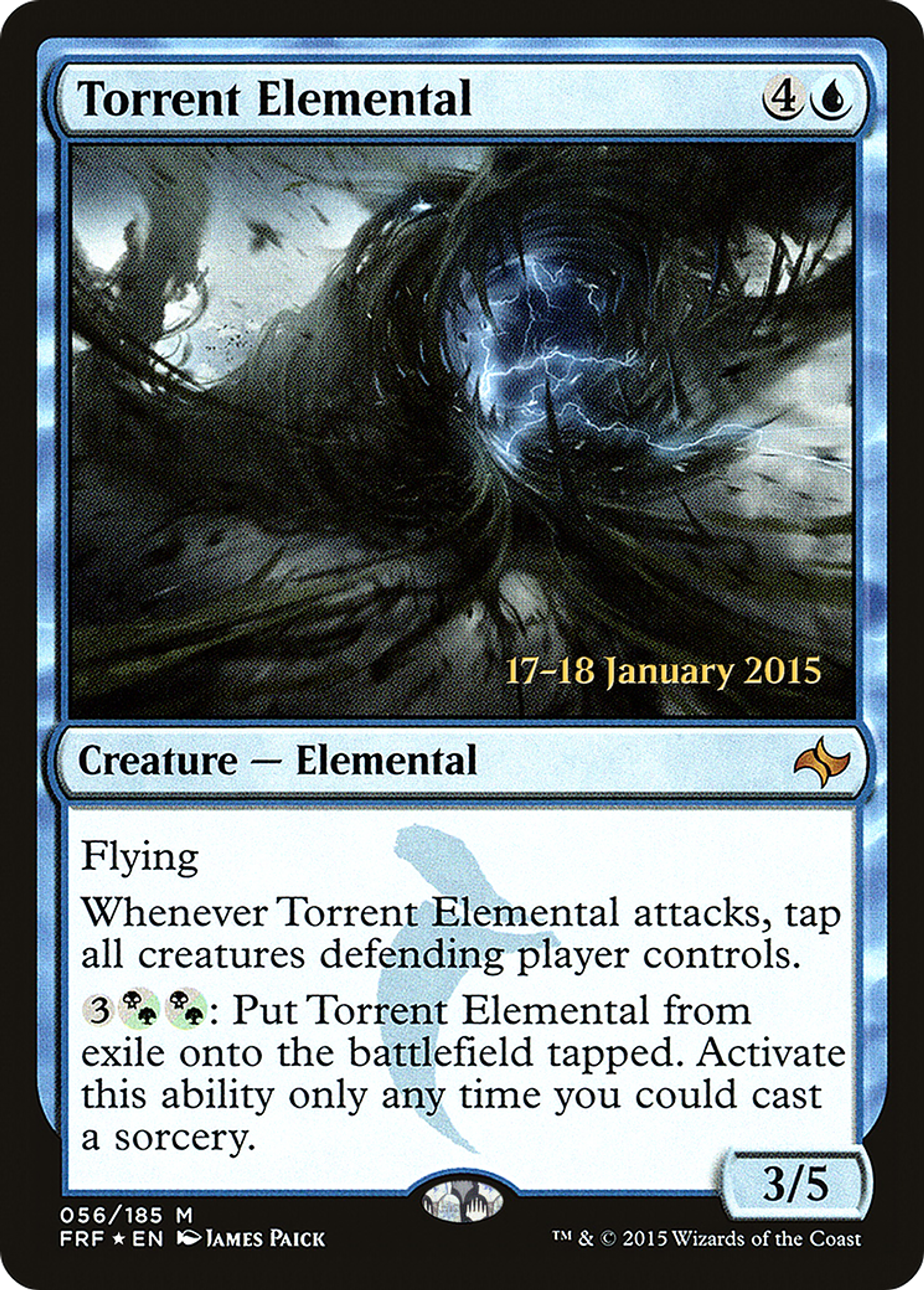 Torrent Elemental — Fate Reforged Promos — Magic: The Gathering
