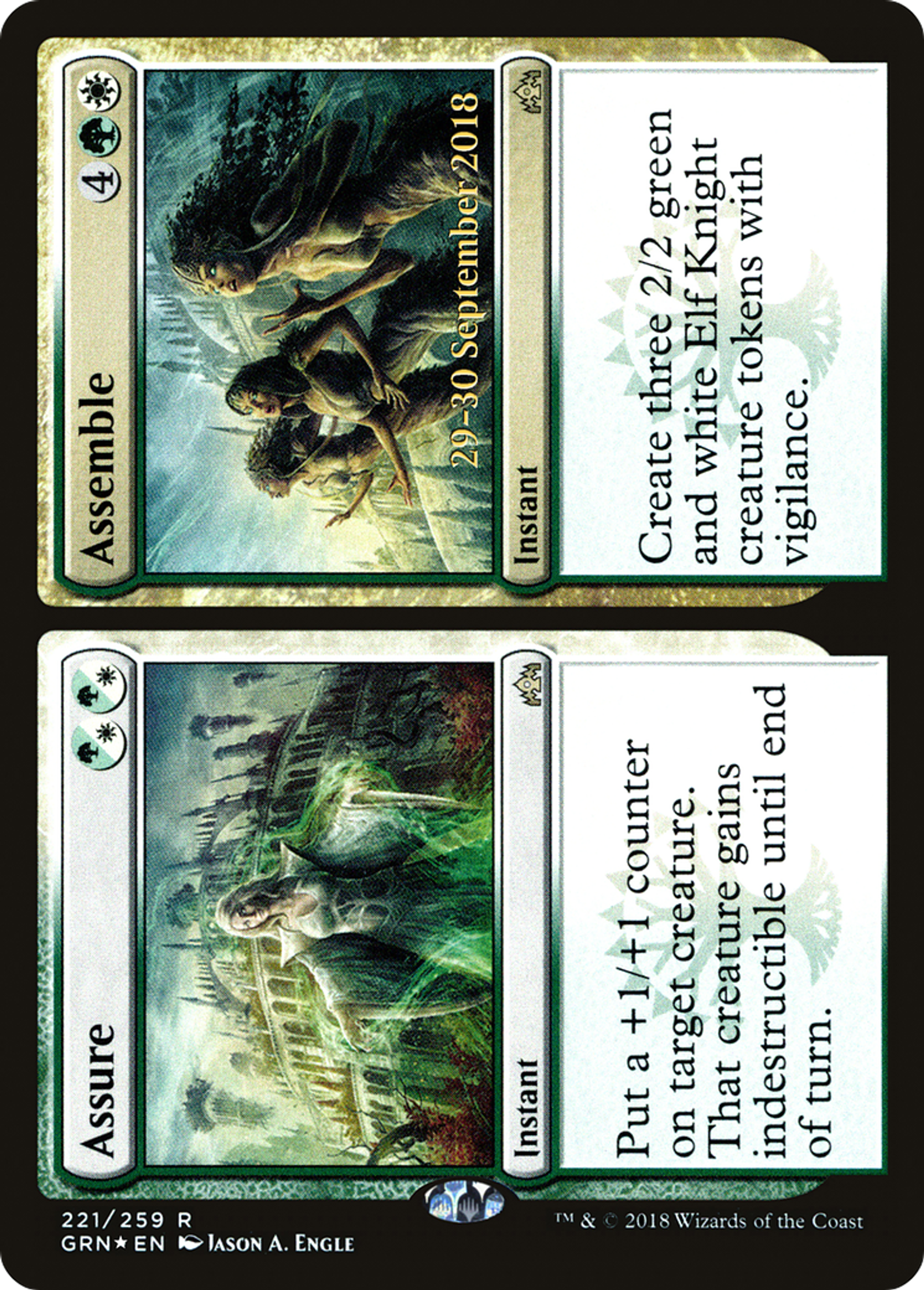 Assure // Assemble — Guilds of Ravnica Promos — Magic: The Gathering
