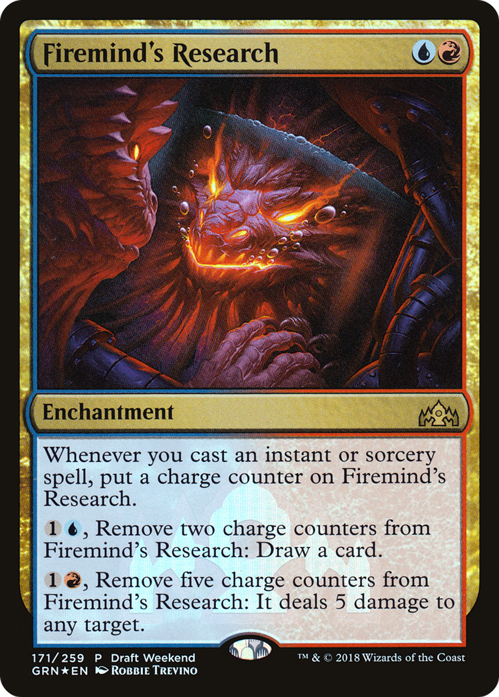 Firemind's Research — Guilds of Ravnica Promos — Magic: The Gathering