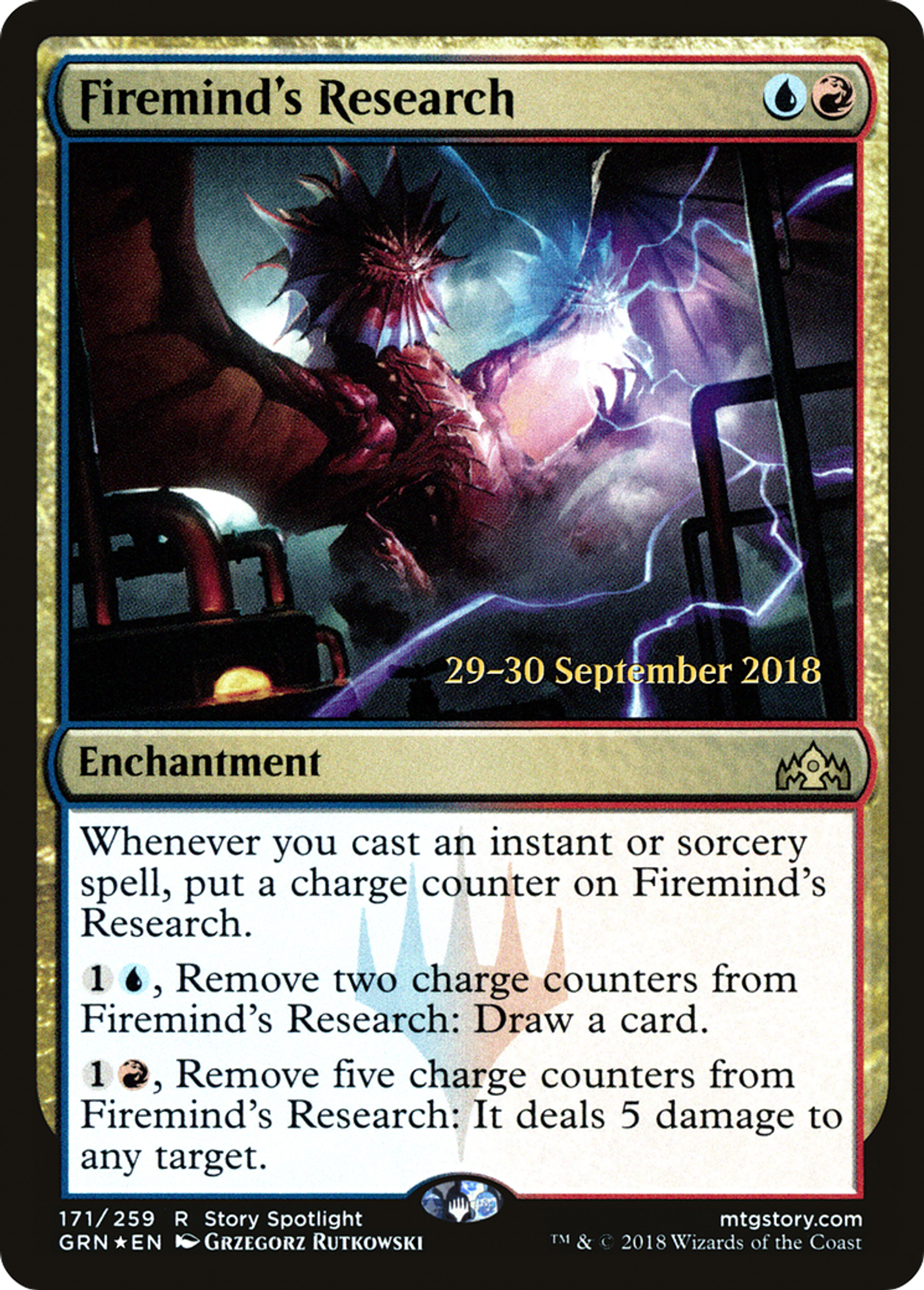 Firemind's Research — Guilds of Ravnica Promos — Magic: The Gathering